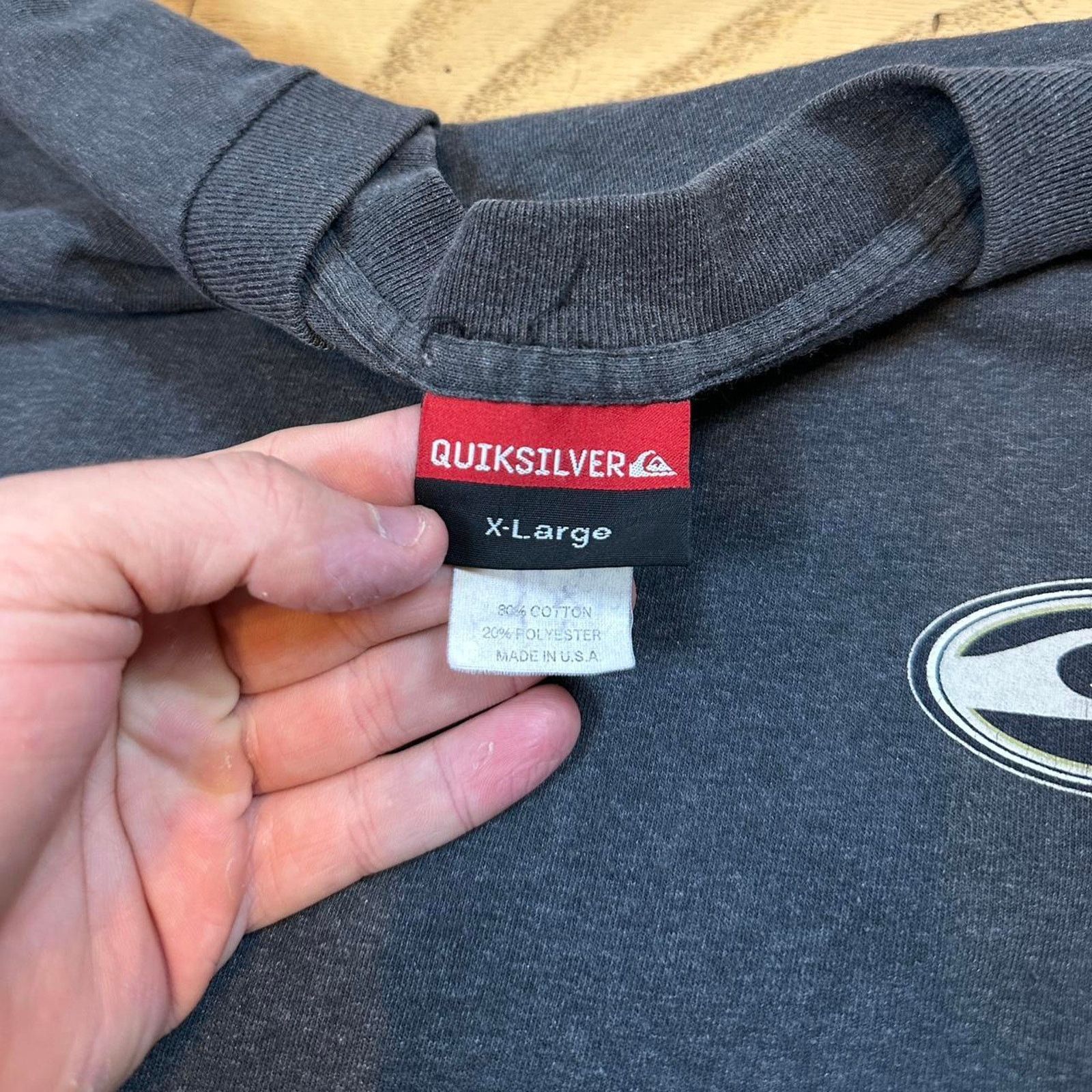 Quiksilver × Vintage Vintage Quiksilver Long Sleeve T-shirt Size US XL / EU 56 / 4 - 4 Thumbnail