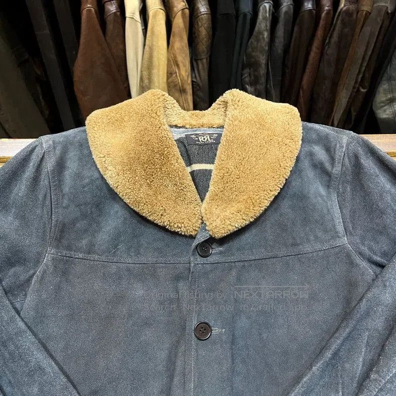 RRL Ralph Lauren RRL Indigo Dyed Suede Leather Jacket . Size US M / EU 48-50 / 2 - 6 Thumbnail