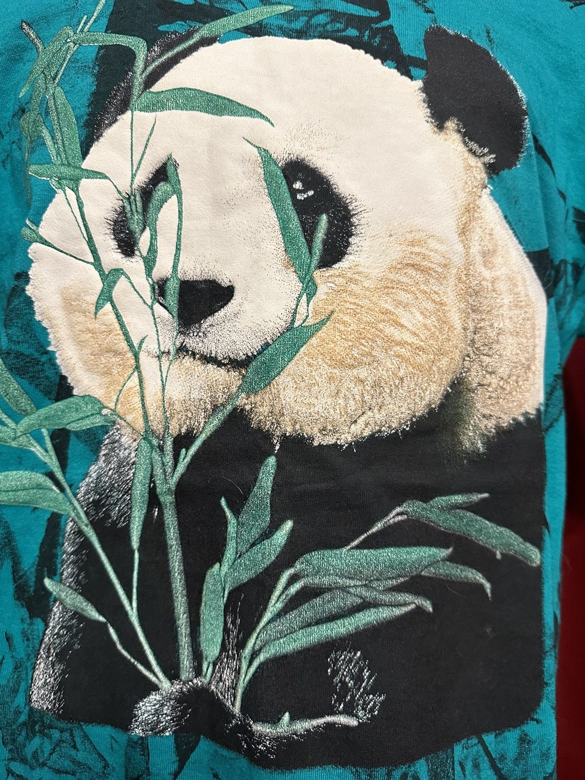 Vintage Vintage Panda Bear Shirt 90s All Over Print Animal Tee Grail Size US XL / EU 56 / 4 - 3 Thumbnail