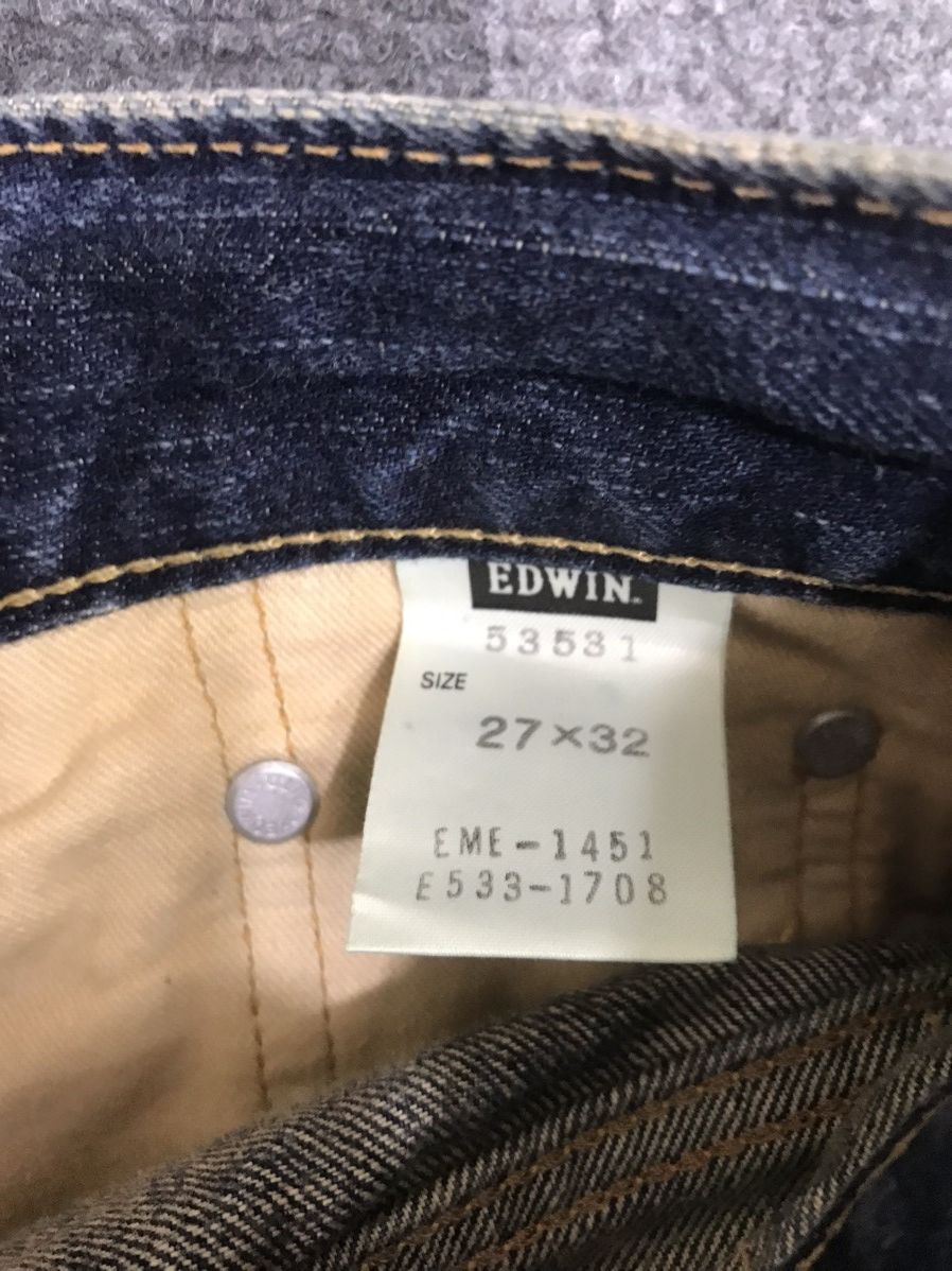 Edwin Bootcut🔥EDWIN Bootcut Distressed Jeans F12 Size 31" - 16 Thumbnail