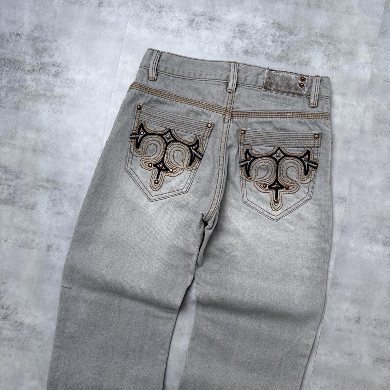 Pacsun Y2K Paco Jeans 00s Distressed Baggy Slim Straight Denim Size 30" / US 8 / IT 44 - 4 Thumbnail
