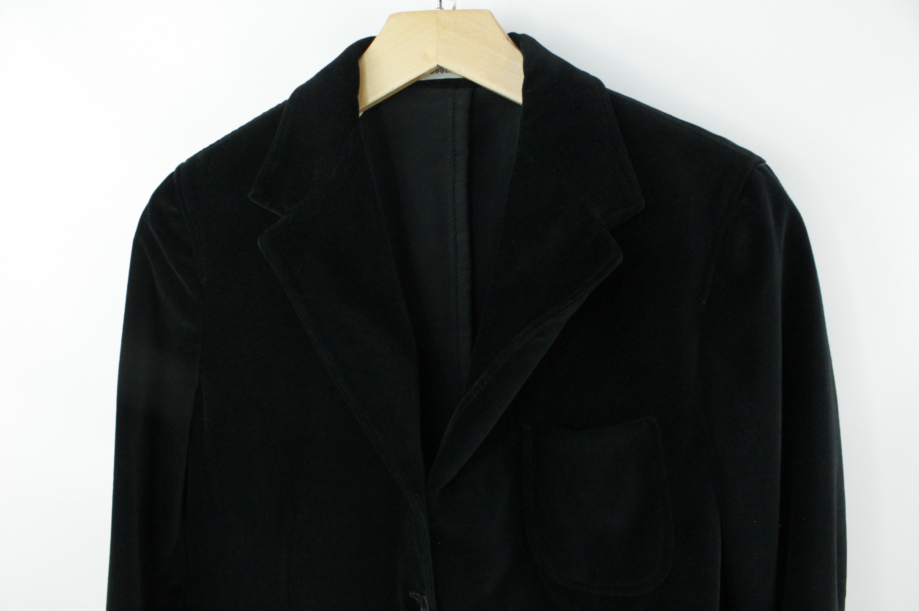 Boglioli Boglioli Women's Black Velvet Sport Coat Blazer Jacket Size M / US 6-8 / IT 42-44 - 2 Thumbnail