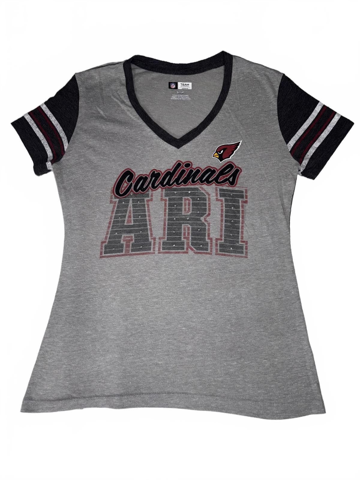 Designer Arizona Cardinals V-Neck Tee - Women's Small Size S / US 4 / IT 40 - 1 Thumbnail
