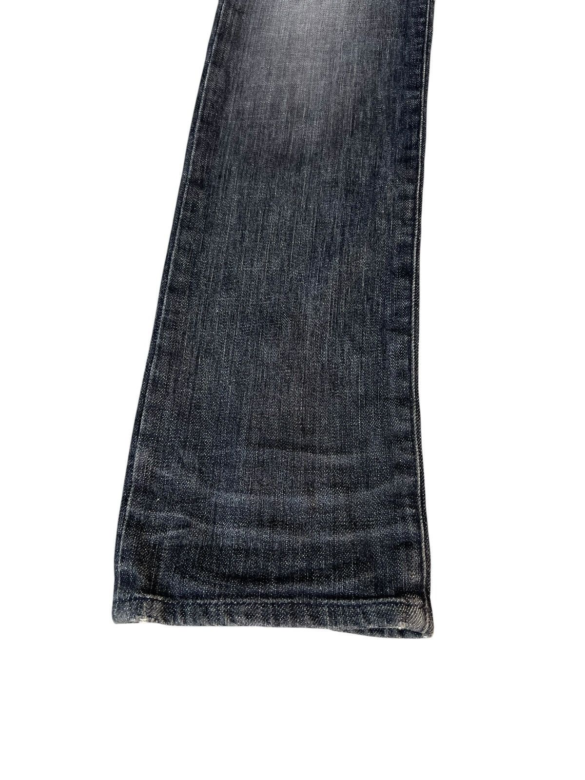 Shellac Jama Rico Japan Faded Distressed Ankle Zipper Denim Jeans Size US 29 - 10 Thumbnail