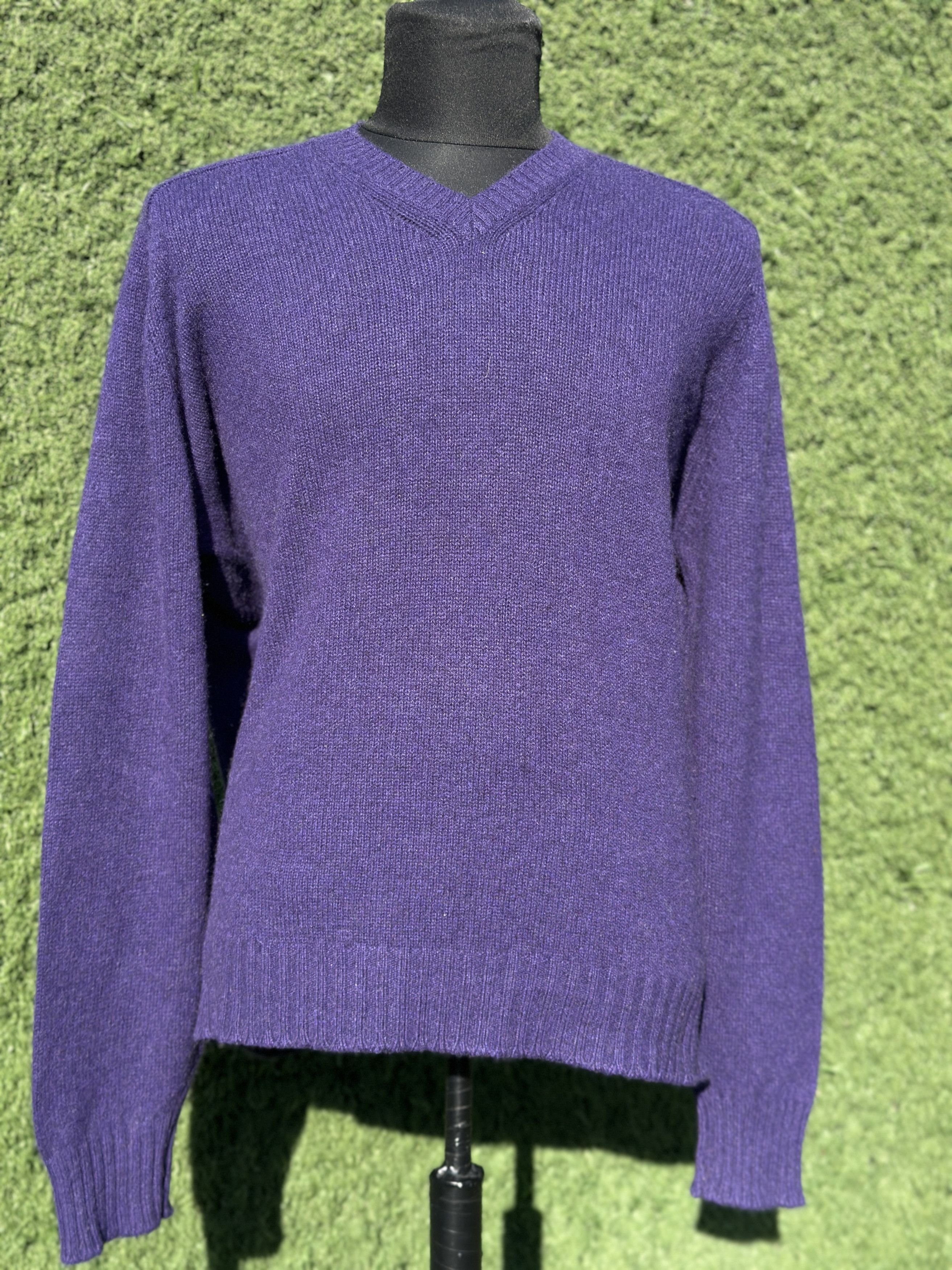 Brunello Cucinelli Cashmere V Neck Knit Size 54 56 XL 2XL
