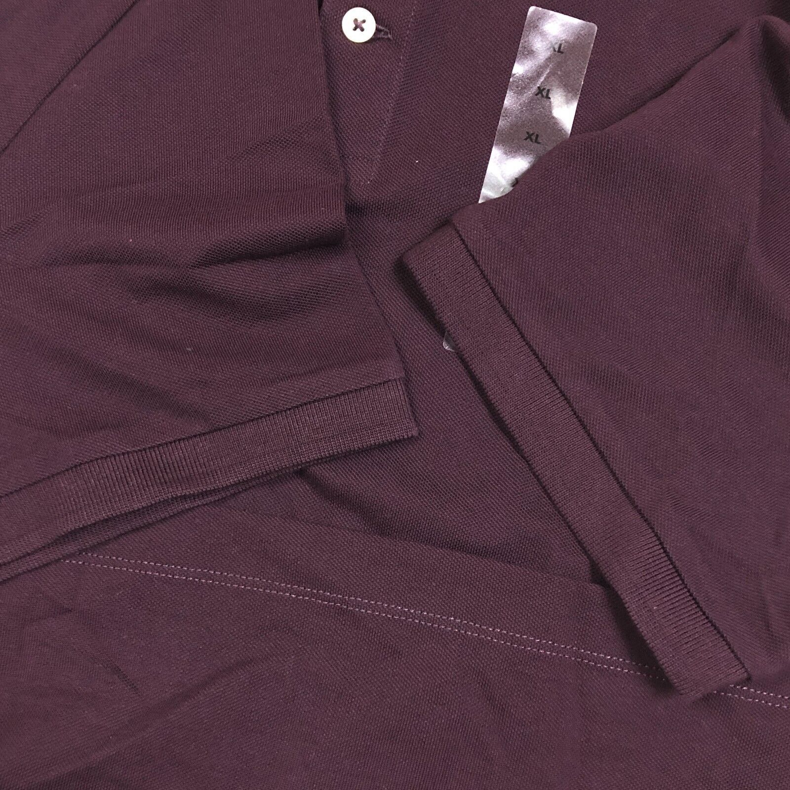 Express Brand New Express Purple Plum Short Sleeve Polo Shirt Top Size US XL / EU 56 / 4 - 2 Thumbnail