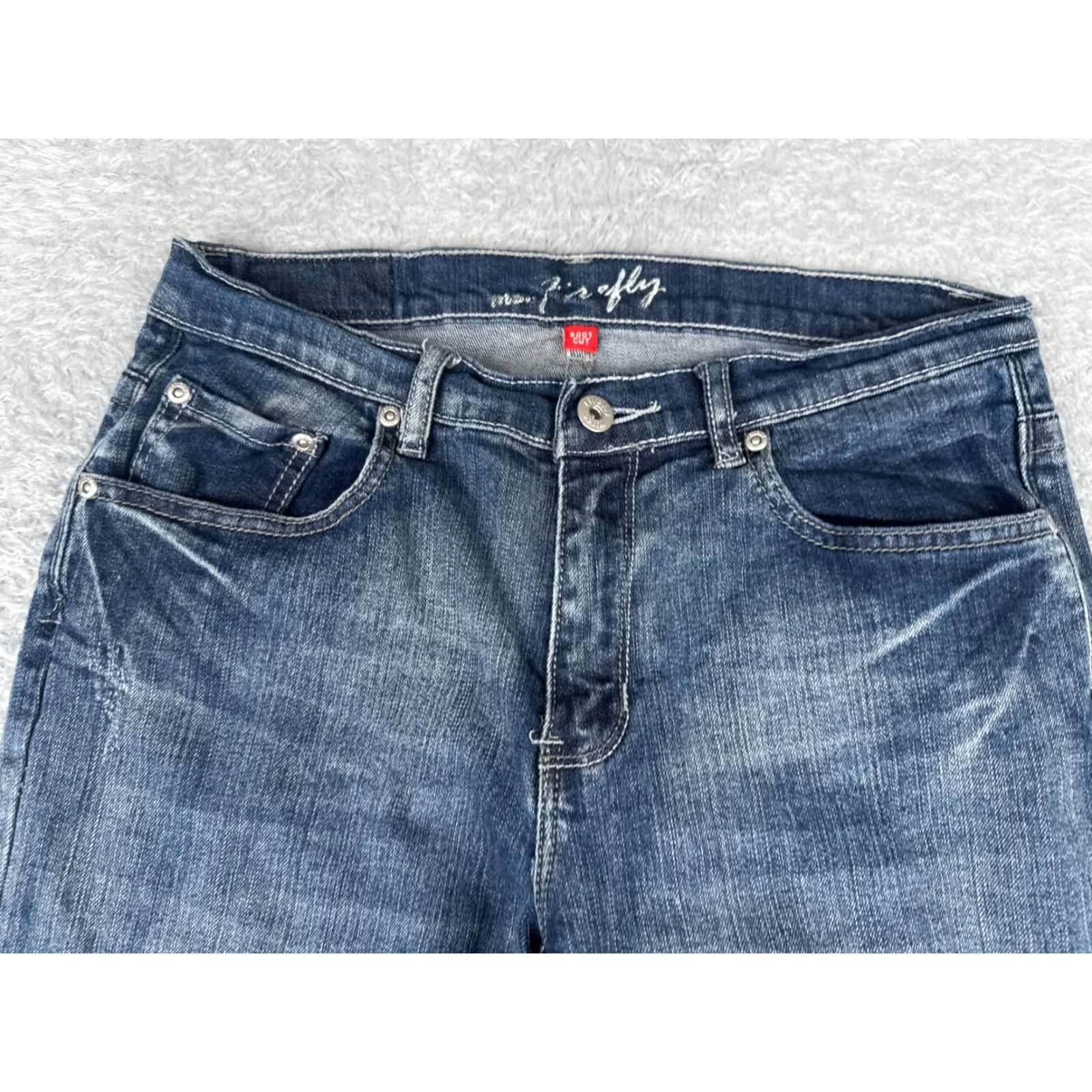 7 For All Mankind 7 For All Mankind Jeans Women Bootcut Denim Blue 29x29 Regular Stretch Distressed Mid Rise 29 Inseam 10 Size 32" / US 10 / IT 46 - 4 Thumbnail