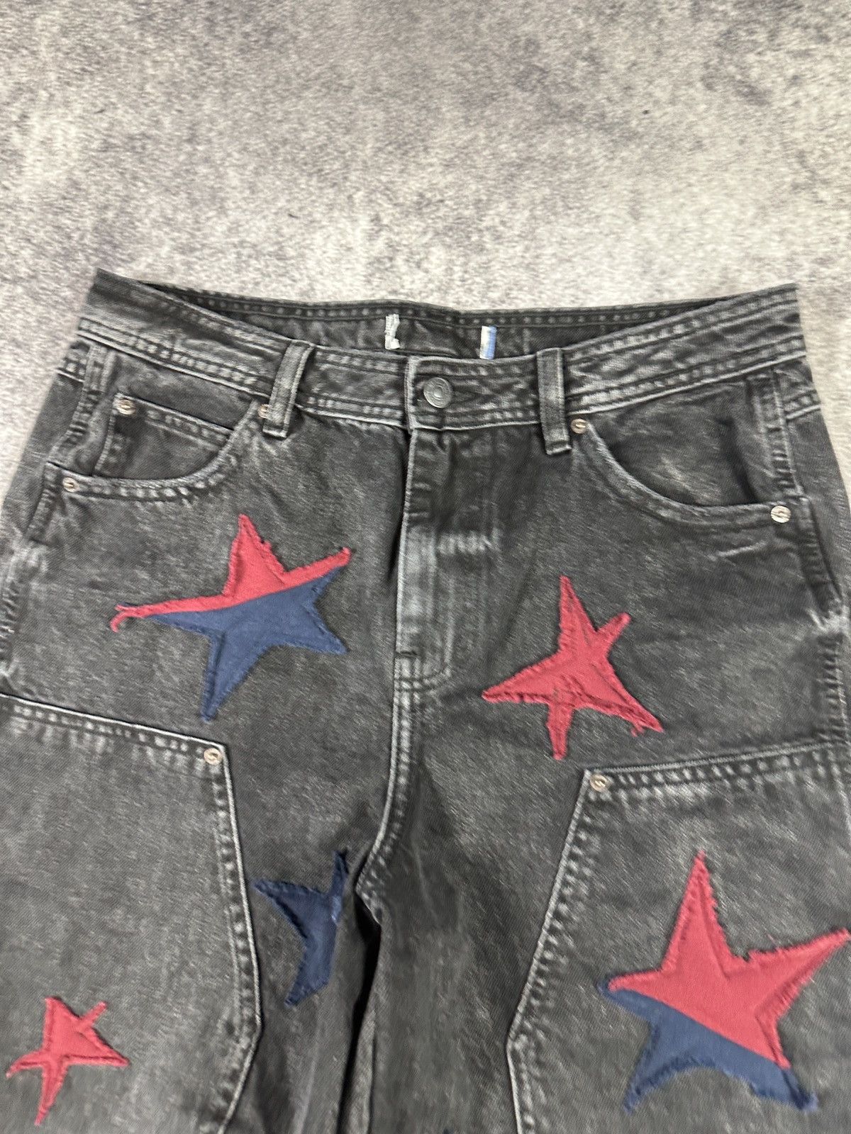 Vintage Y2K Vintage Custom Stars Jeans Streetwear Style USA S-M Rare Size US 32 / EU 48 - 4 Thumbnail