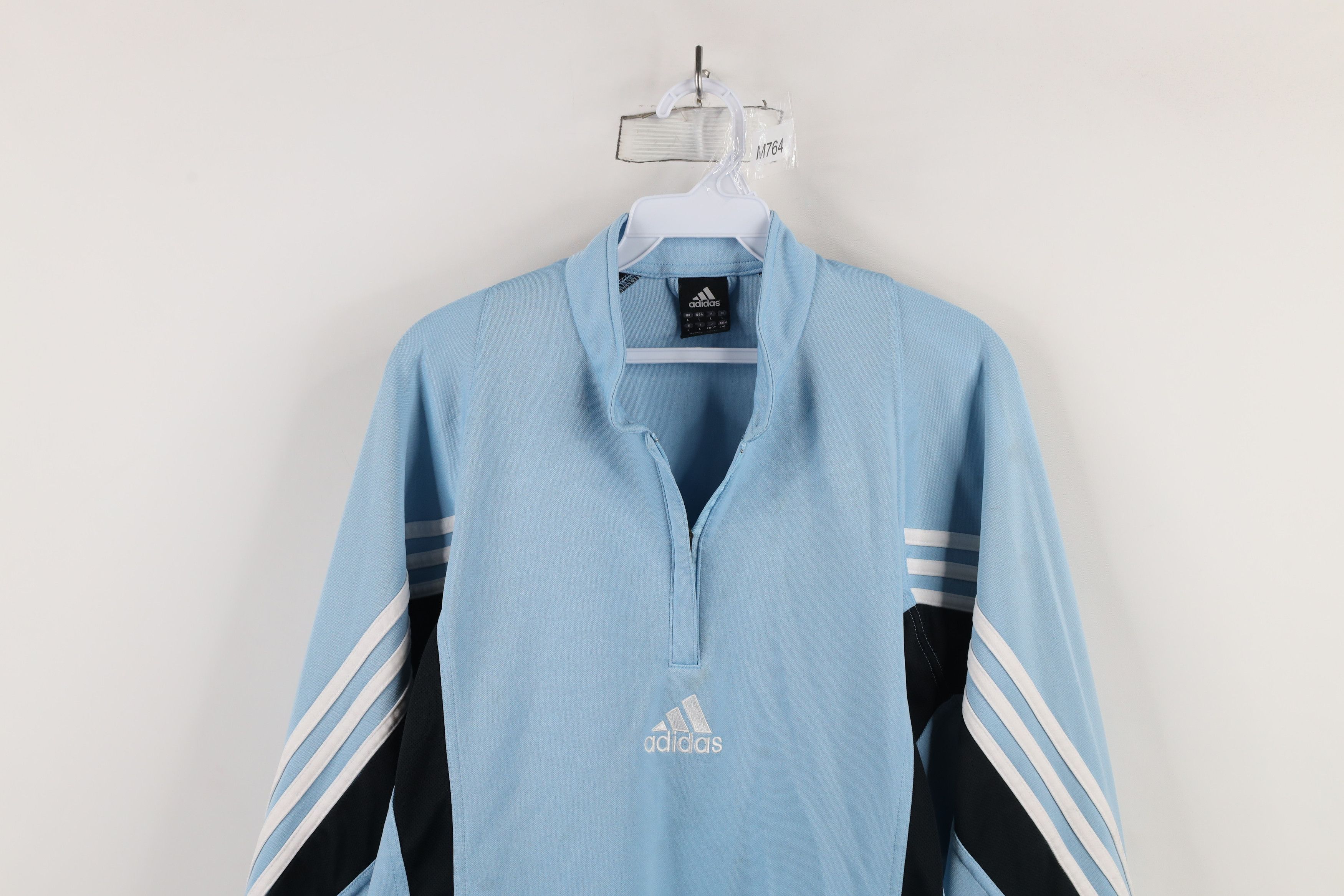 Adidas × Vintage Vintage 90s Y2K Adidas Out Center Logo Pullover Jacket Size US L / EU 52-54 / 3 - 2 Thumbnail