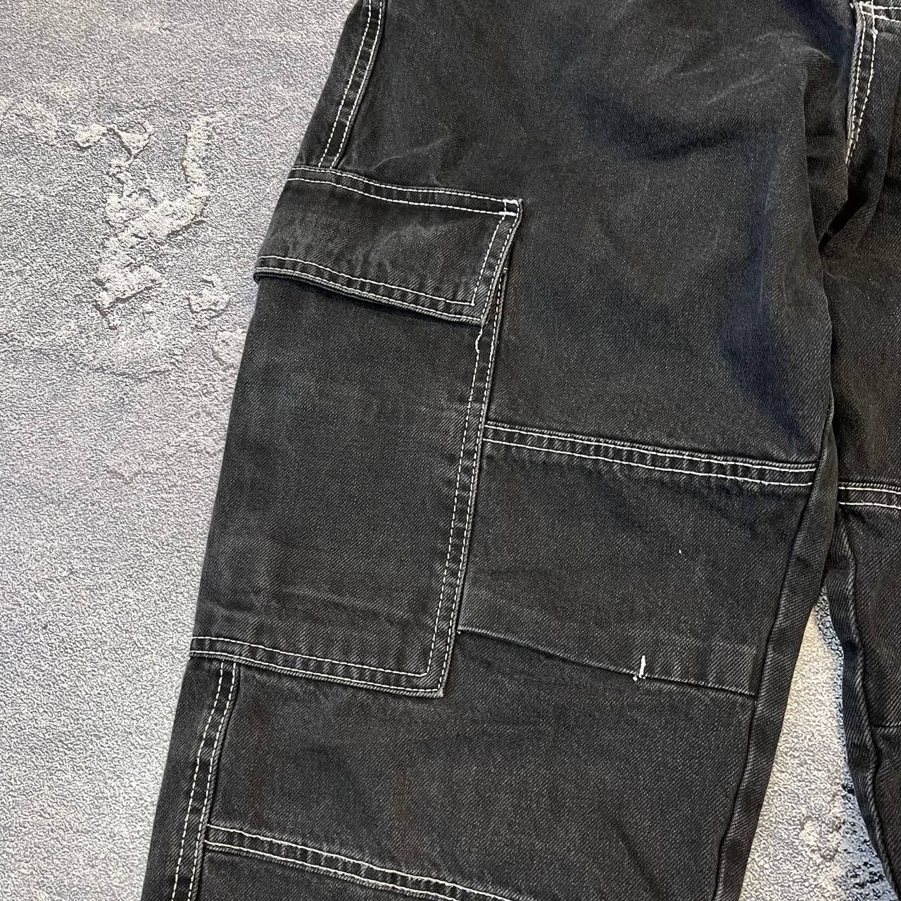 Japanese Brand Jeans Dirty Pants Faded Crash Denim Thrashed Y2K Distressed Size US 33 - 4 Thumbnail