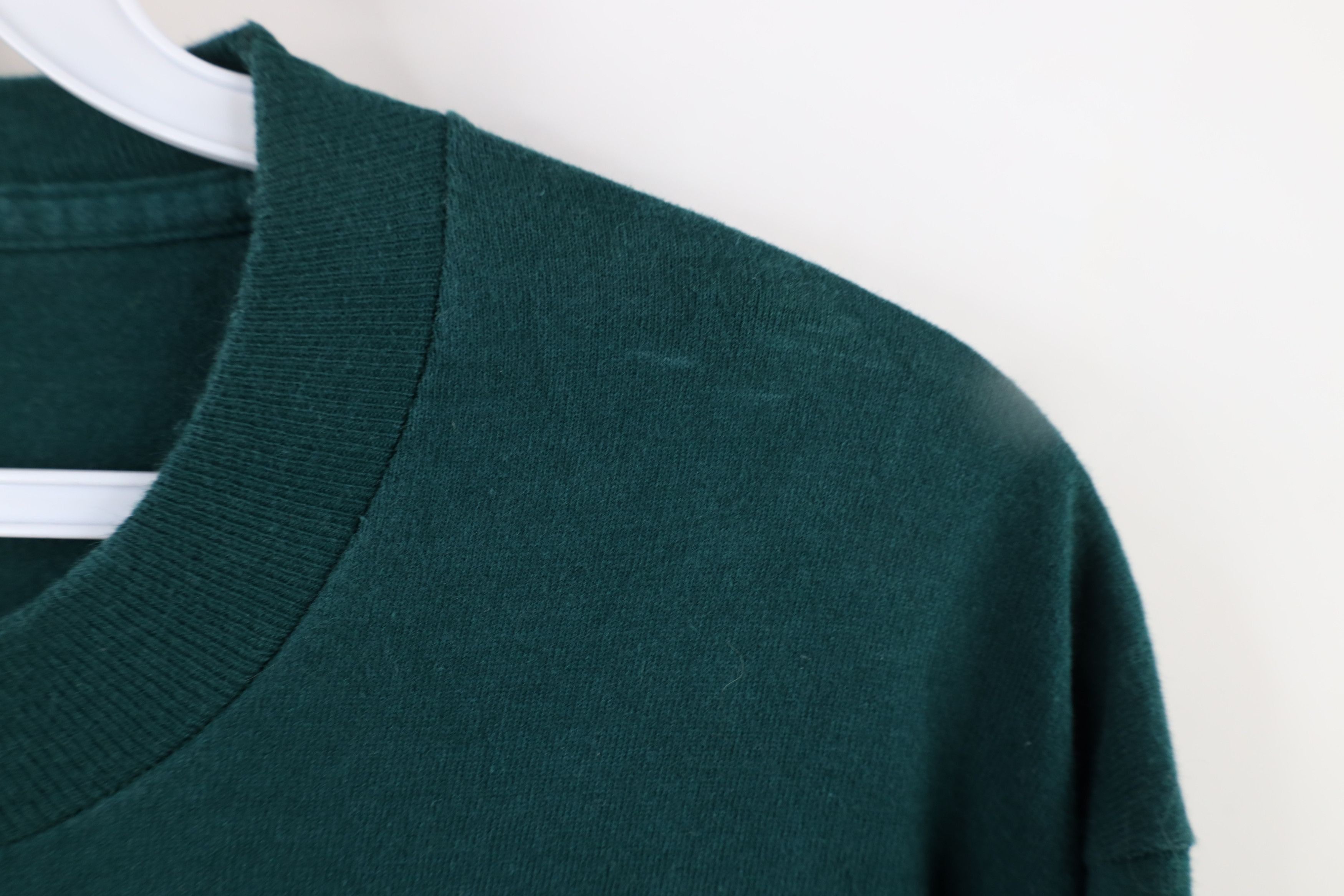 Vintage Vintage 90s Streetwear Cotton Long Sleeve T-Shirt Green USA Size US M / EU 48-50 / 2 - 4 Thumbnail