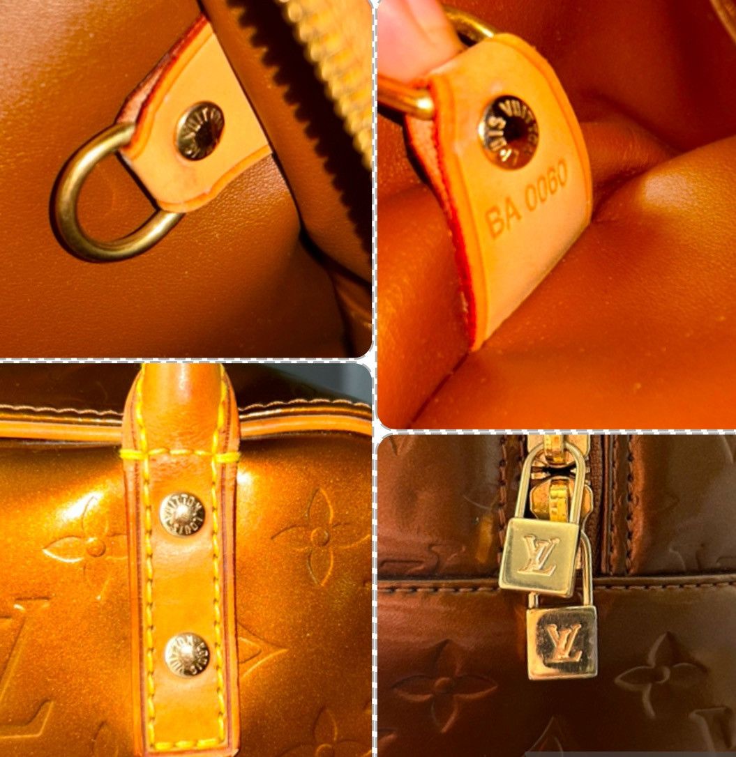 Louis Vuitton Louis Vuitton Bronze Vernis Tompkins Square Handbag BA0060 Size ONE SIZE - 6 Thumbnail
