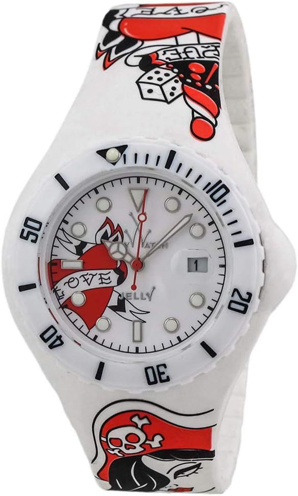 Other ToyWatch Jelly Tattoo Watch JYT01WH White Pin Up Love Size ONE SIZE - 1 Thumbnail