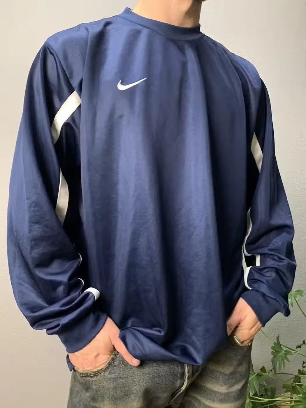 Nike × Vintage Vintage Nike Drill Rugby Polo Long Sleeve Y2K by swoosh Size US XL / EU 56 / 4 - 3 Thumbnail