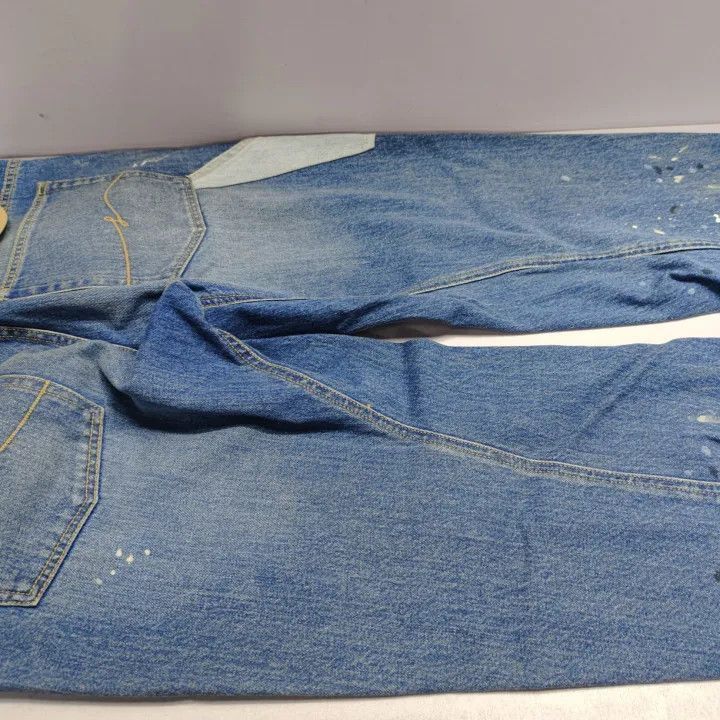 Lanvin Lanvin Spliced Ankle-Length Denim Pants for Men -2508 Size US 33 - 8 Thumbnail