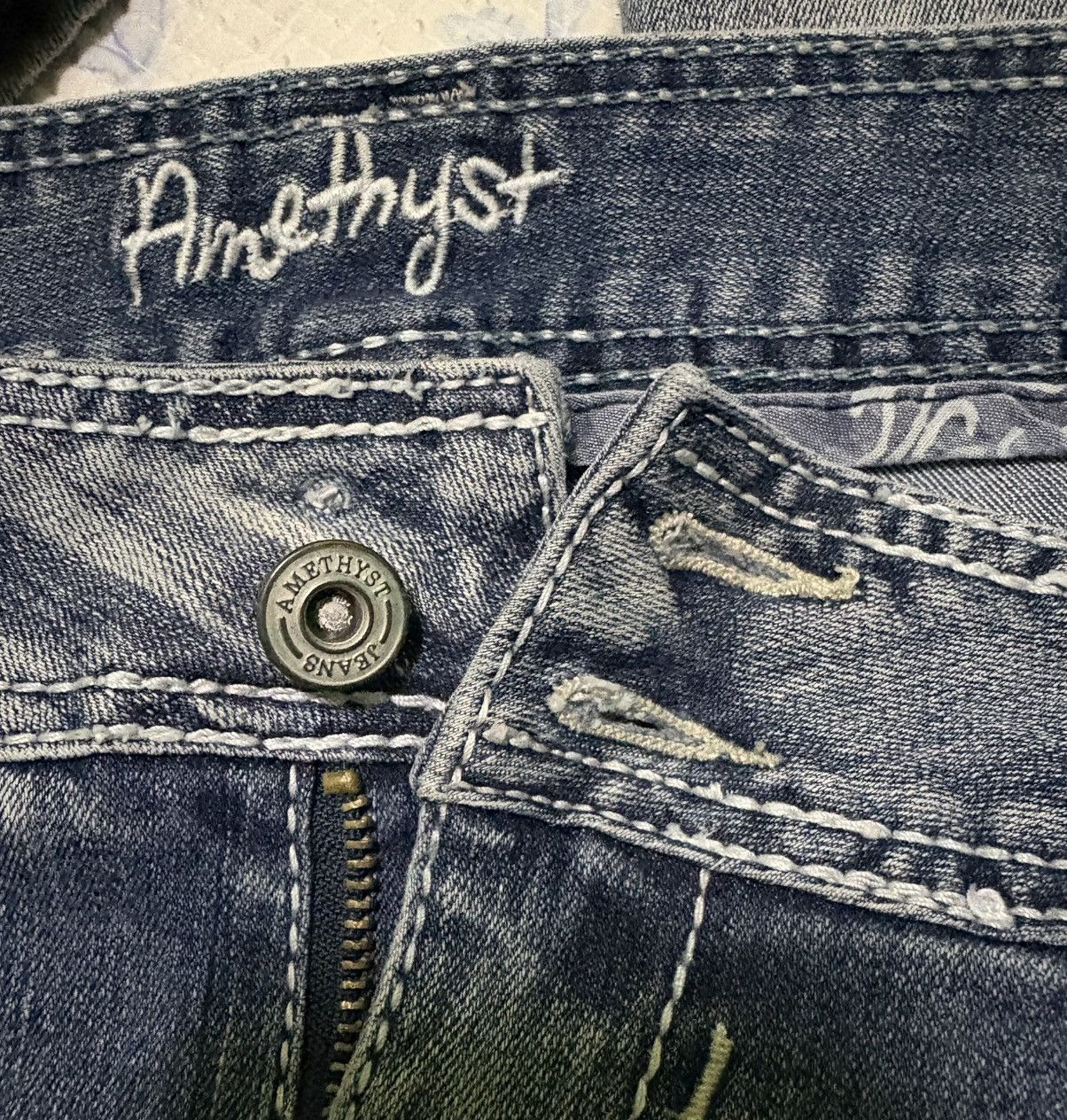 Vintage Amethyst Streetwear Jeans Flared Denim Size US 34 / EU 50 - 18 Thumbnail