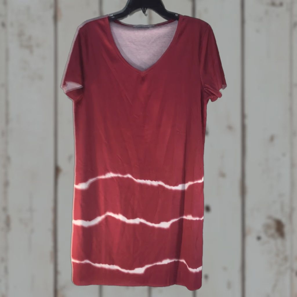 Vintage VINTAGE Miss Look Tie Dyed Shirt Dress Women's Size L Pink/White Knee Length Casual Size L / US 10 / IT 46 - 1 Thumbnail