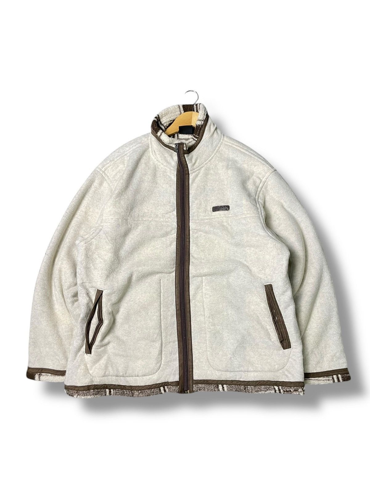 Japanese Brand × Vintage Vintage FIRST DOWN Fleece Zipper Jacket (79) Size US L / EU 52-54 / 3 - 1 Thumbnail