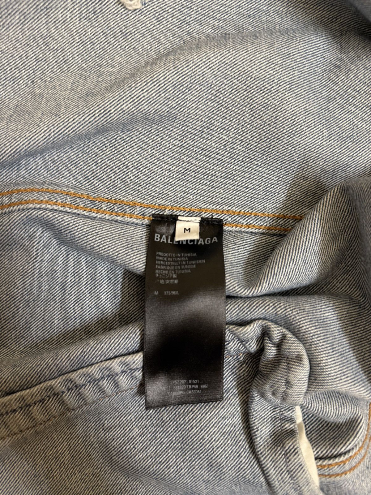 Balenciaga Balenciaga Denim Jacket Size US XL / EU 56 / 4 - 14 Thumbnail
