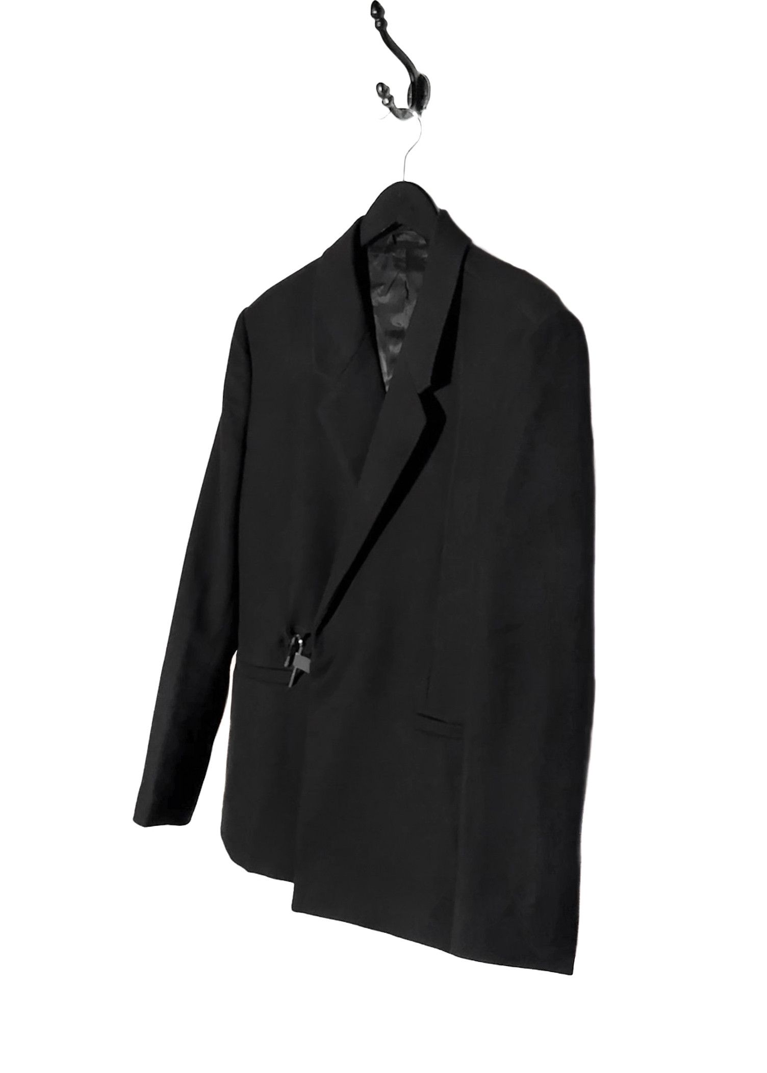 Givenchy Givenchy Black U-Lock Oversized Blazer Size 46R - 2 Thumbnail