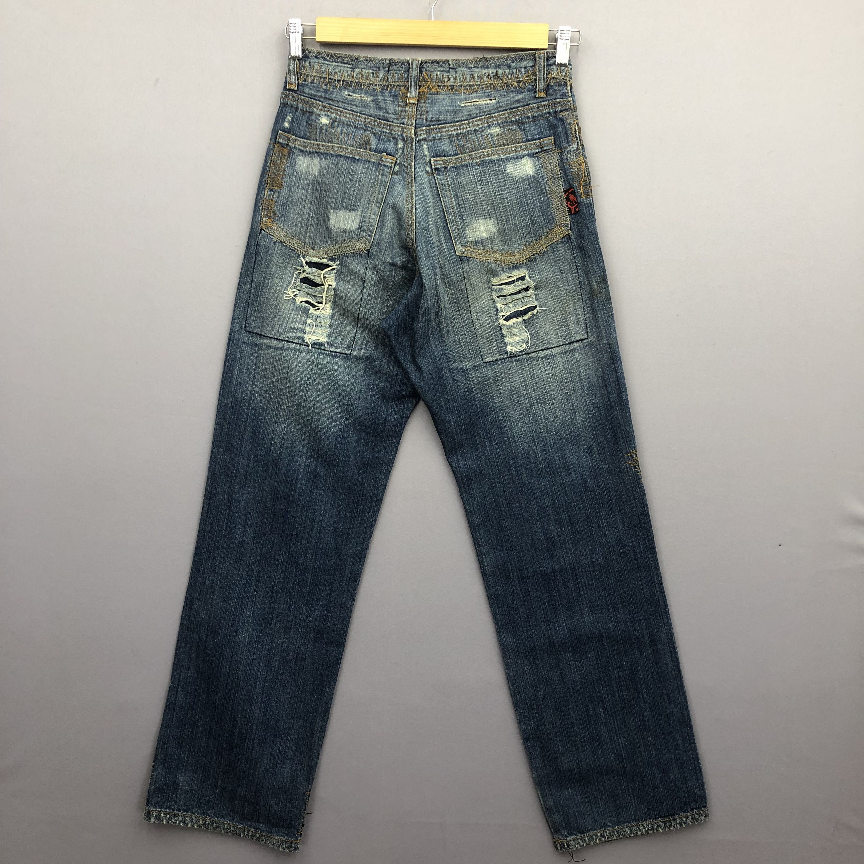 Jean Vintage Wild Channel Distressed Jeans Style Baggy Denim - . Size 26" / US 2 / IT 38 - 2 Thumbnail