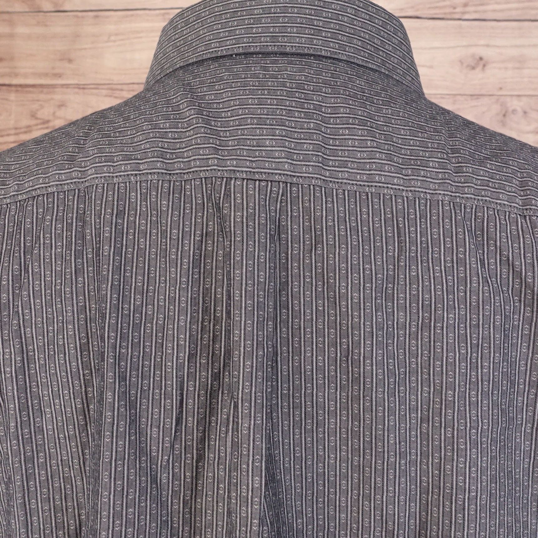 Apt. 9 APT 9 Slim Fit Geometric Striped Long Sleeve Button Down Shirt Mens XL Multicolor Pattern Geometric 90s Event Casual Business Formal Workwear Mens XL Size US XL / EU 56 / 4 - 5 Thumbnail