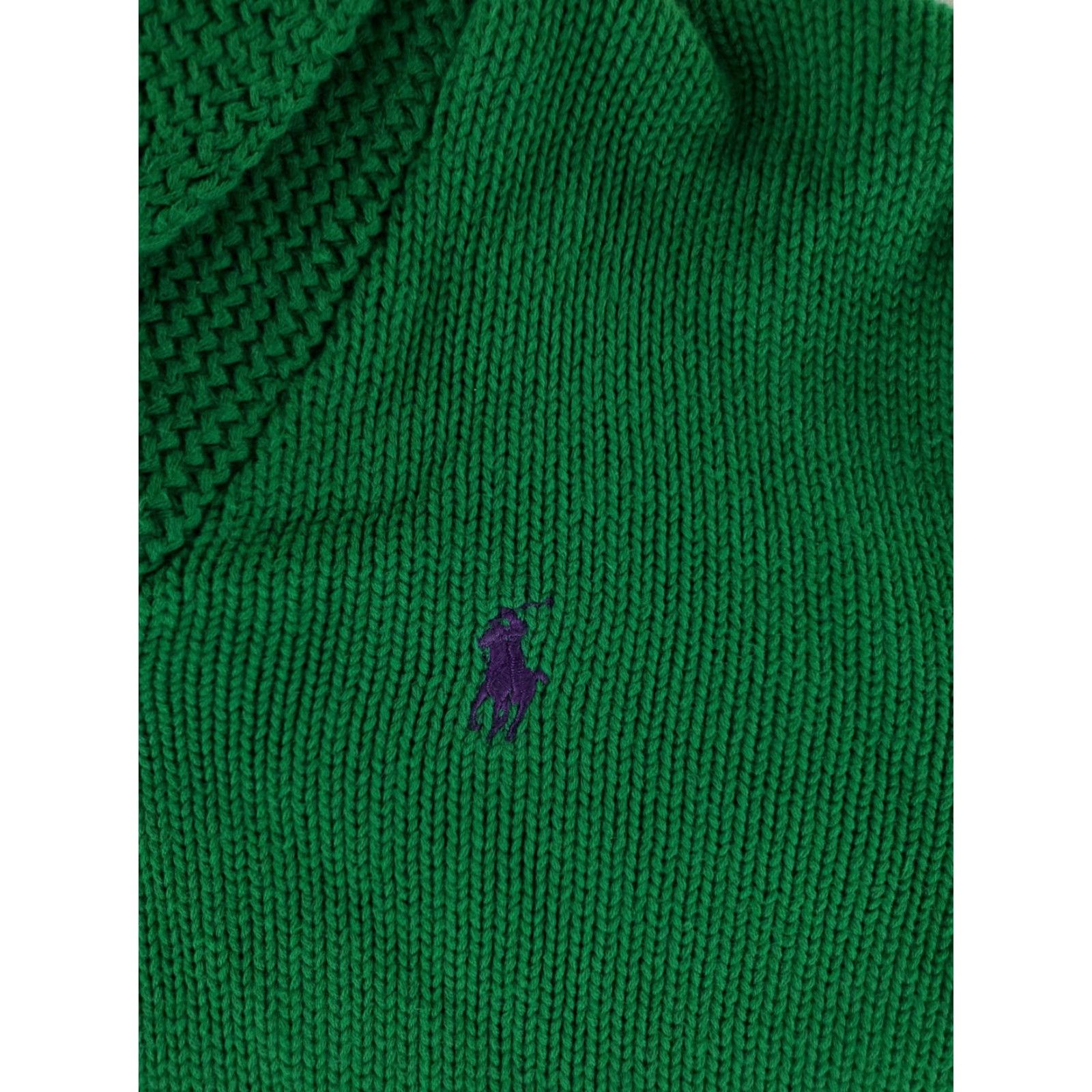 Polo Ralph Lauren Ralph Lauren Sport Shawl Collar Cotton Pullover Sweater Green Womens XL Size XL / US 12-14 / IT 48-50 - 2 Thumbnail