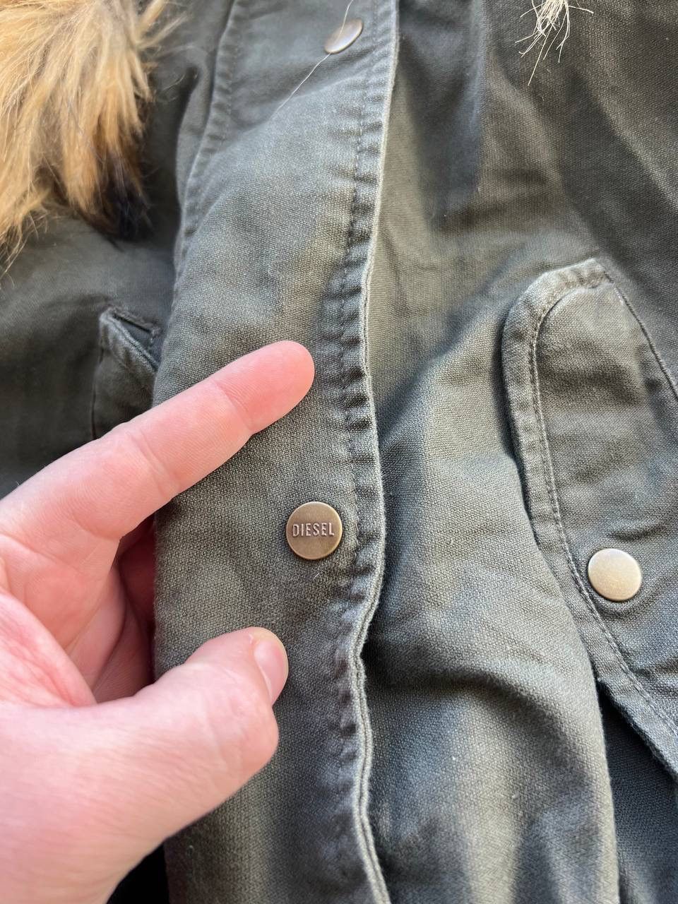 Diesel VINTAGE DIESEL FUR JACKET PARKA OLIVE KHAKI AVANT-GARDE Size M / US 6-8 / IT 42-44 - 5 Thumbnail