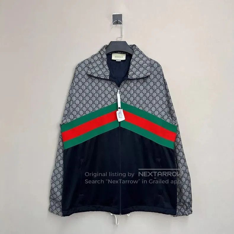 Gucci Gucci Vintage Red Green Stripe Jacket. Size US M / EU 48-50 / 2 - 1 Thumbnail