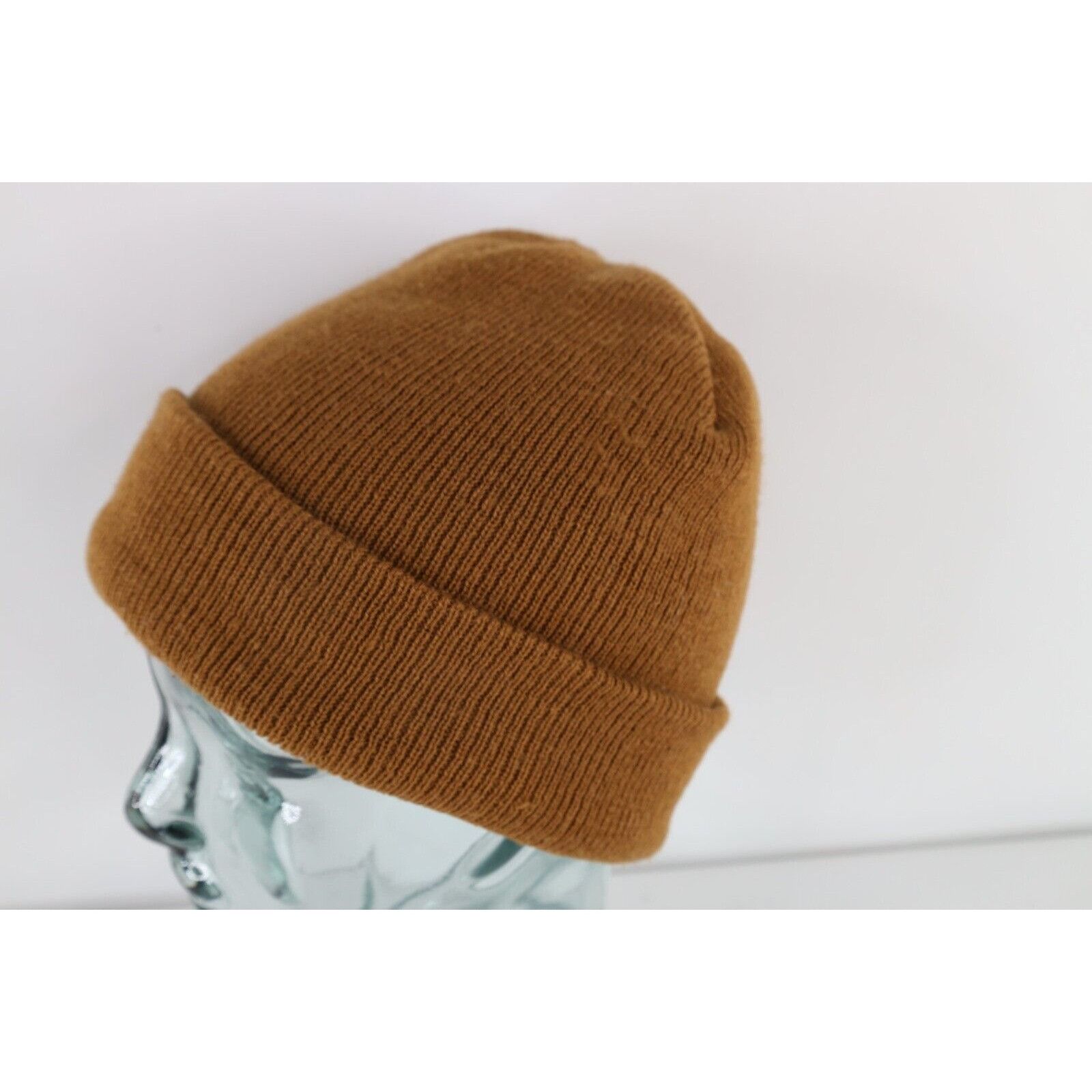 Vintage Vintage 90s Streetwear Blank Ribbed Knit Winter Beanie Hat Size ONE SIZE - 2 Thumbnail
