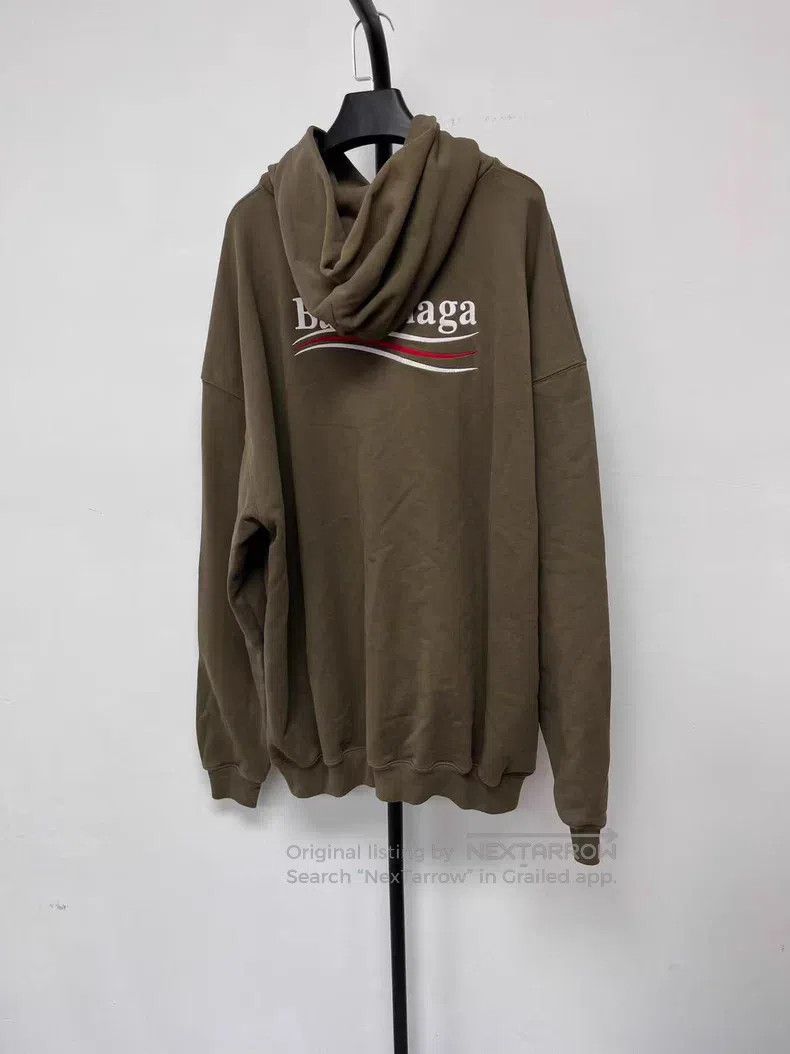 Balenciaga Balenciaga Logo Printed Emblem Hooded Pullover Sweatshirt Size XS / US 0-2 / IT 36-38 - 2 Thumbnail