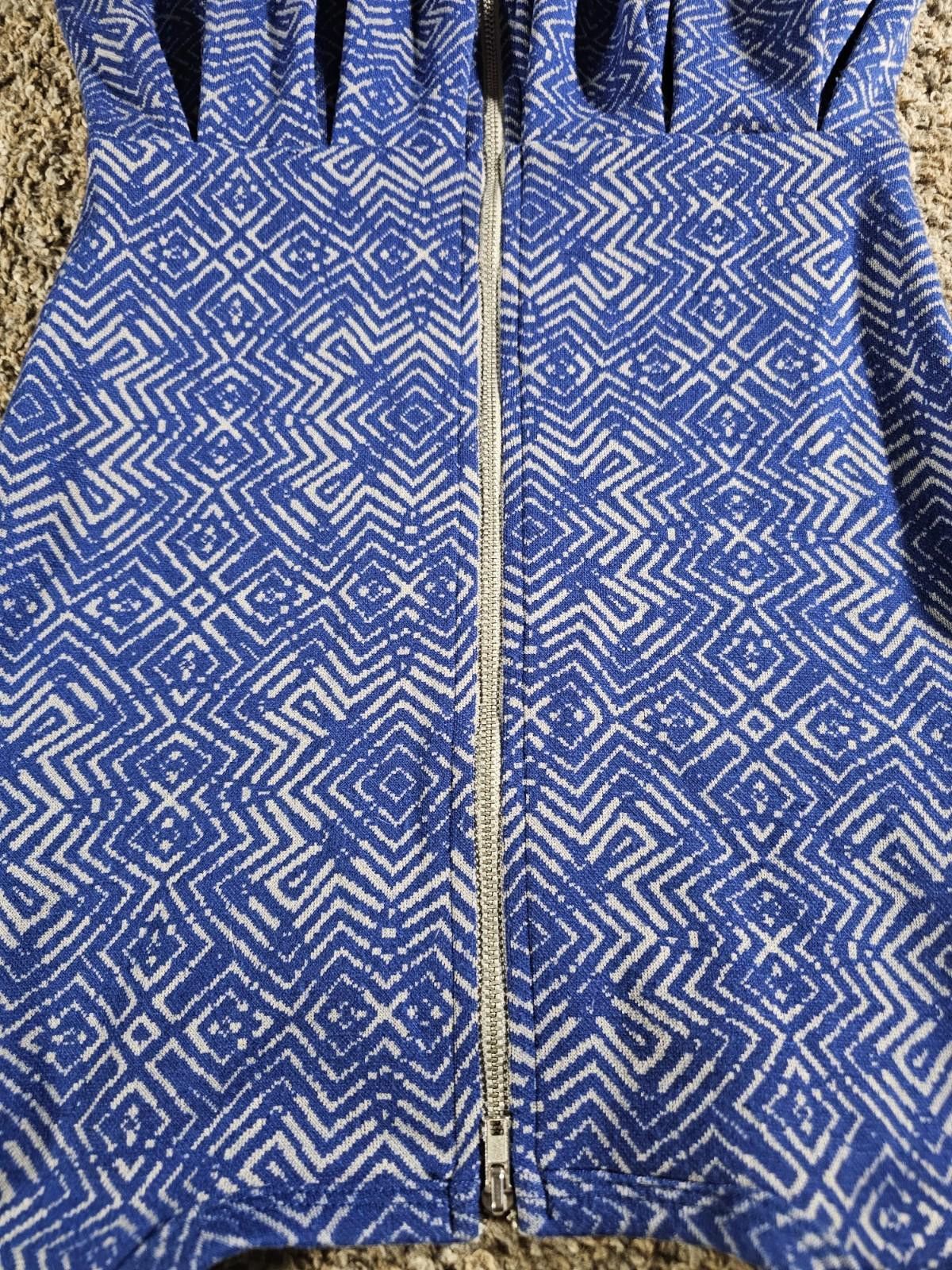 Other Lularoe 1/2 Zip Blue Dress Size XS / US 0-2 / IT 36-38 - 7 Thumbnail