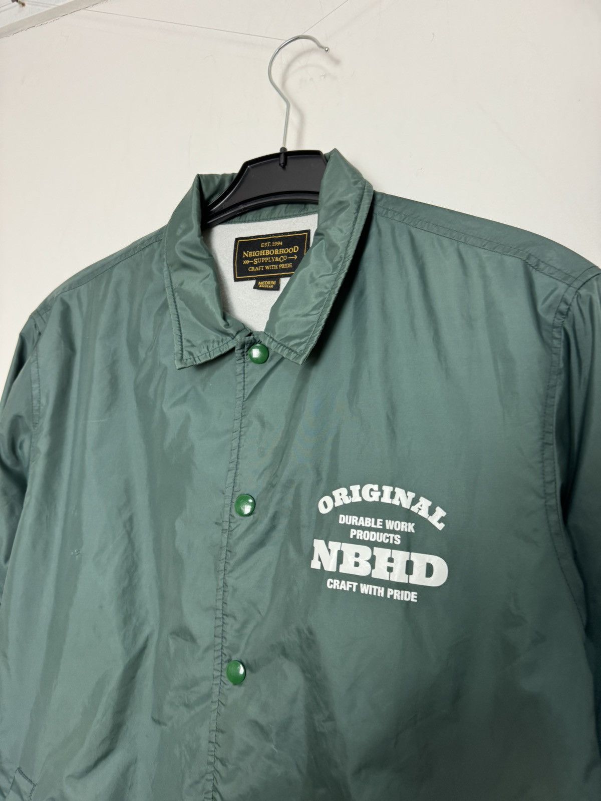 Neighborhood NEIGHBORHOOD Japan Workwear Coach Jacket OG NBHD Green Size US M / EU 48-50 / 2 - 2 Thumbnail