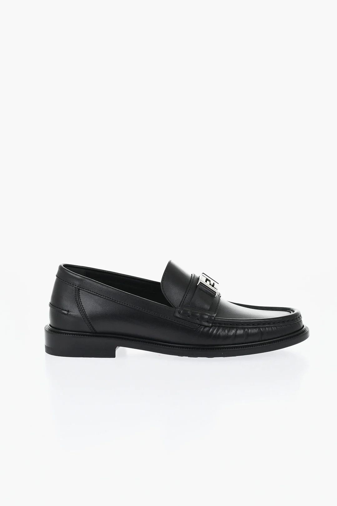 Fendi og1mm0426 Leather Loafers in Black Size US 7 / EU 40 - 1 Thumbnail