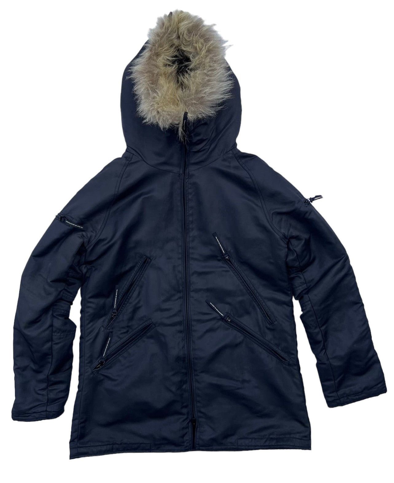 Japanese Brand Vintage 2000s NUKE Pre Julius 7 Waxed Artic Parka Jacket Size US M / EU 48-50 / 2 - 4 Thumbnail