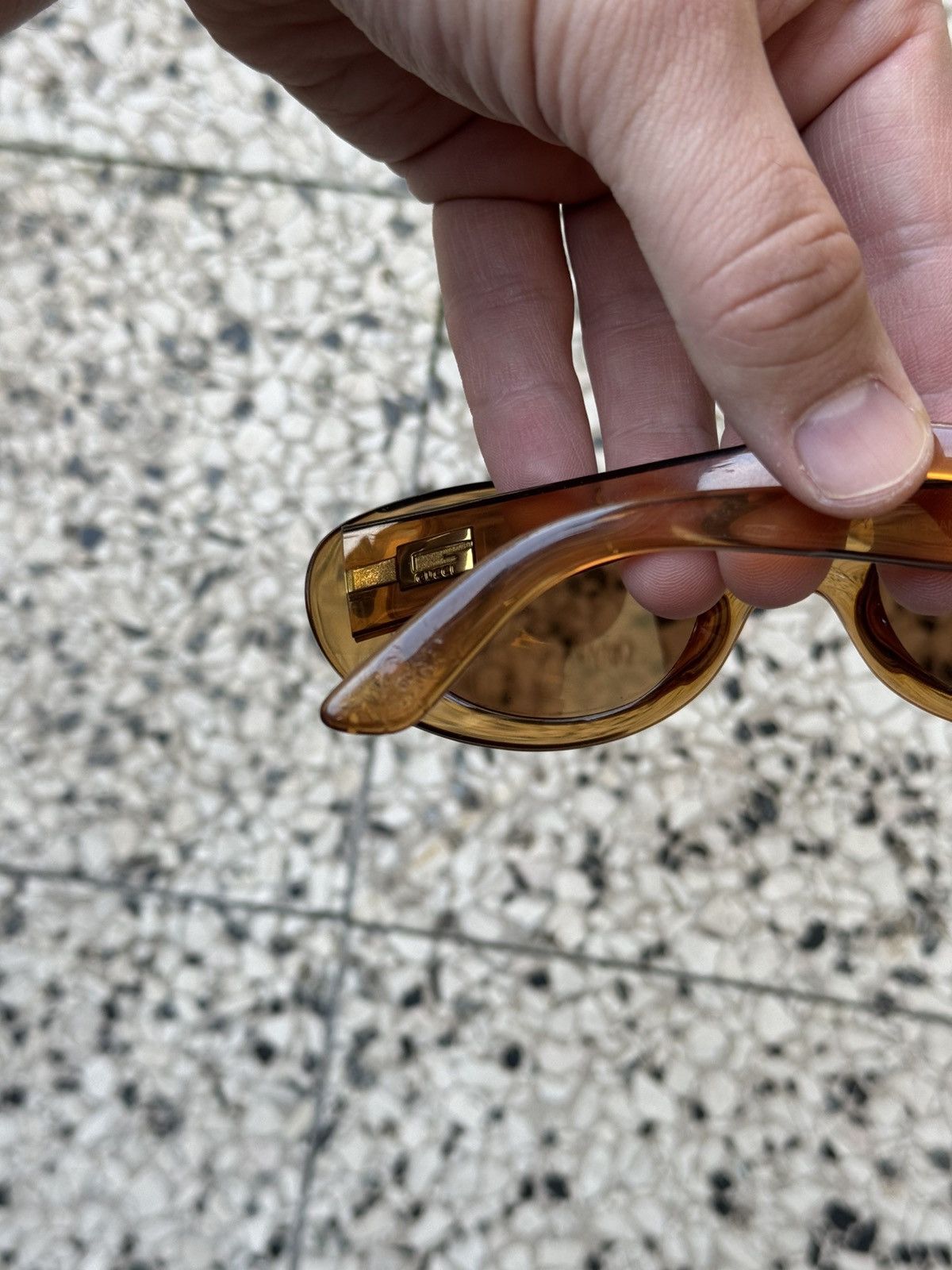 Gucci × Vintage GUCCI Sunglasses GG2430/S 4UF Side G Logo Clear Brown Size ONE SIZE - 8 Thumbnail