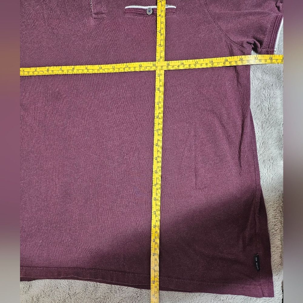 Ted Baker Ted Baker Mens Polo Shirt Purple 6 XL Size US XL / EU 56 / 4 - 6 Thumbnail