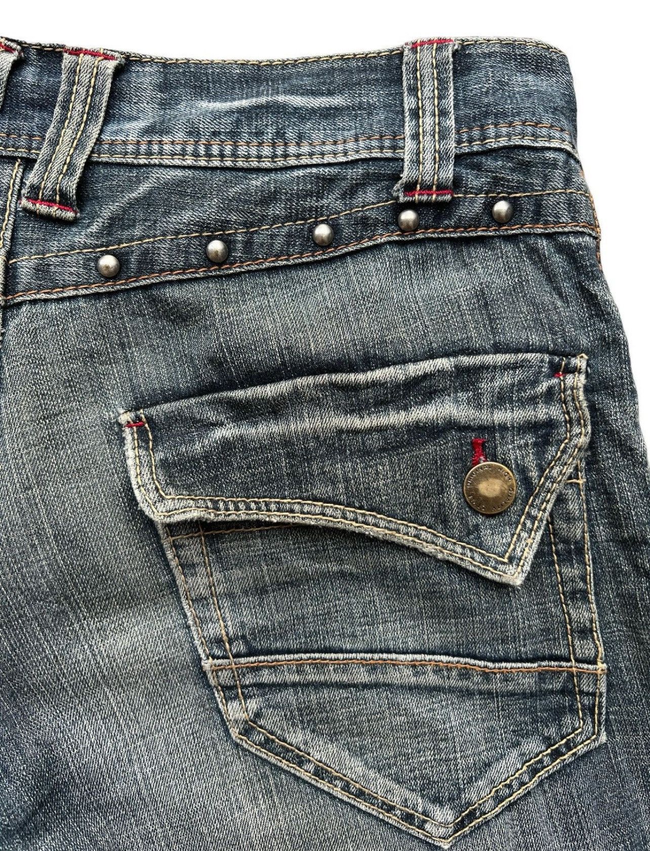 Japanese Brand Daily Topic Punk Gothic Distressed Denim Jeans 34x31 Size US 34 / EU 50 - 9 Thumbnail