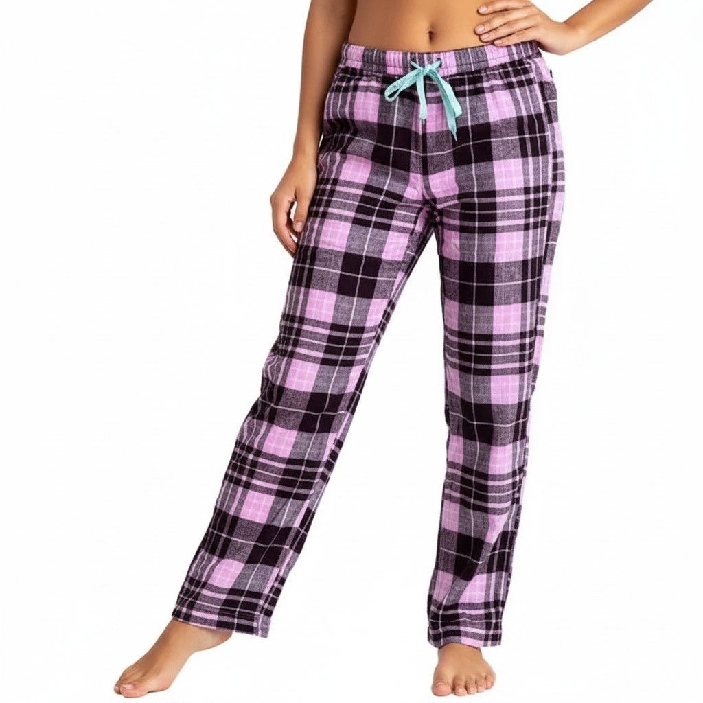 Vera Bradley Vera Bradley Pink Plaid Tie Waist Pajama Pants, S Size 30" / US 8 / IT 44 - 4 Thumbnail