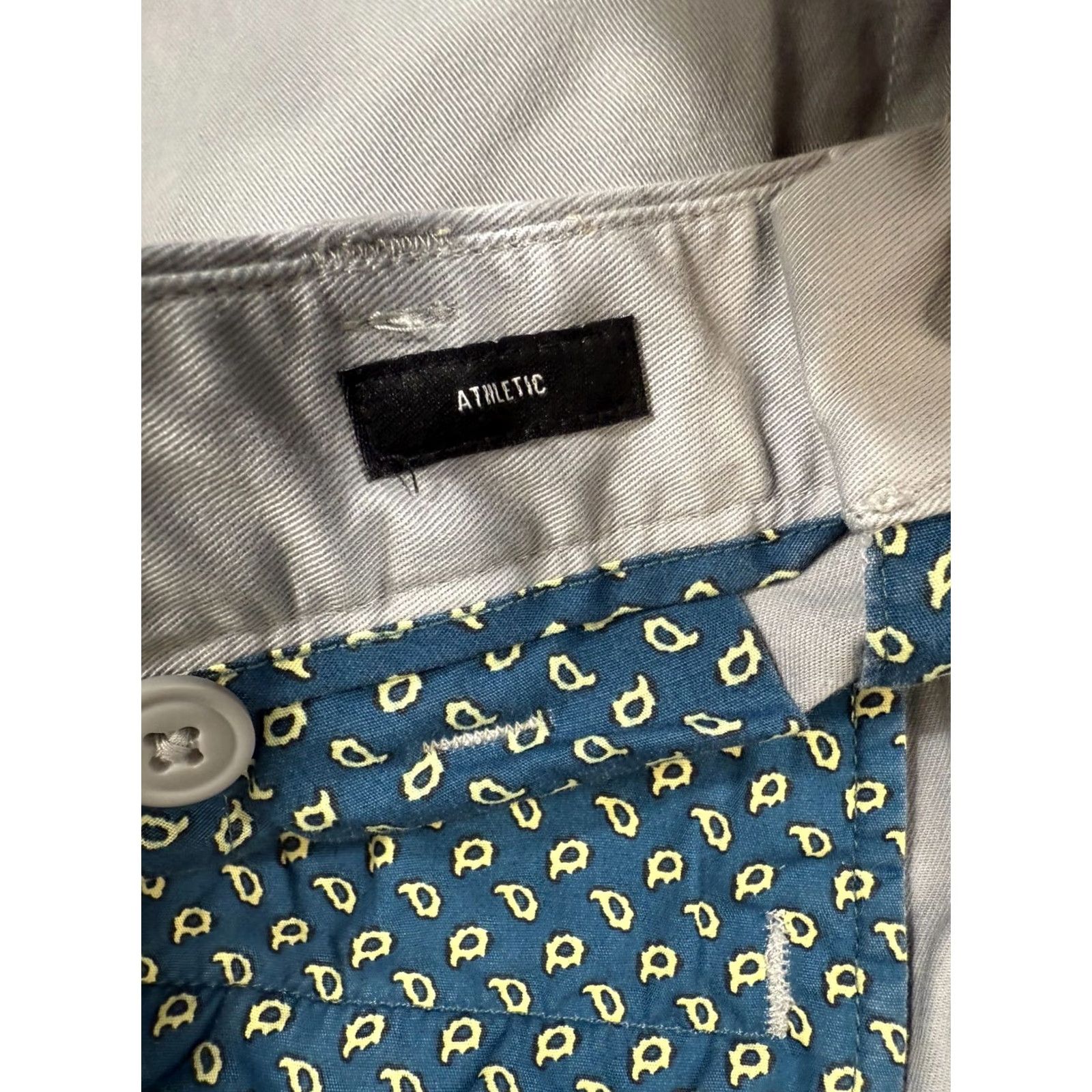 Bonobos Bonobos Chino Pants Mens 33X30 Gray Stretch Athletic Fit Tapered Slash Pockets Size US 33 - 7 Thumbnail