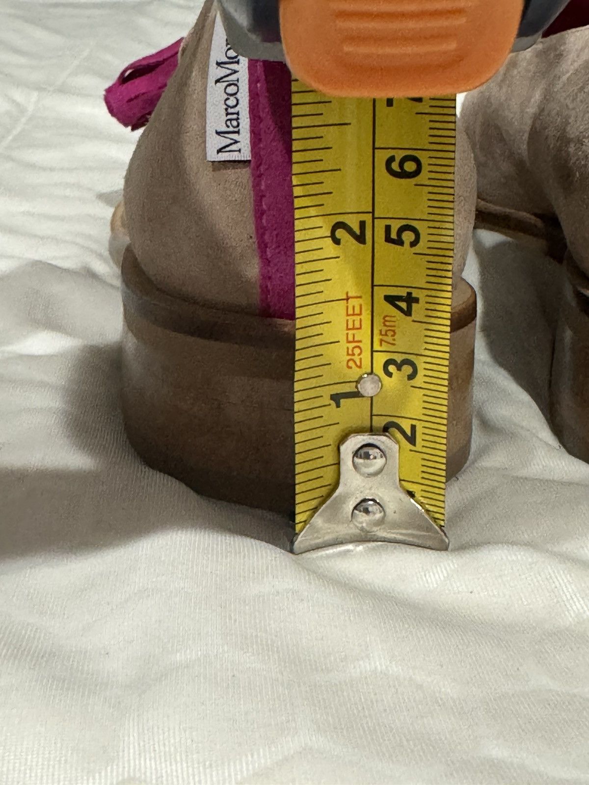 Other Marco Moreo Loafers Tan Canvas and Fuschia Size US 5 / IT 35 - 5 Thumbnail