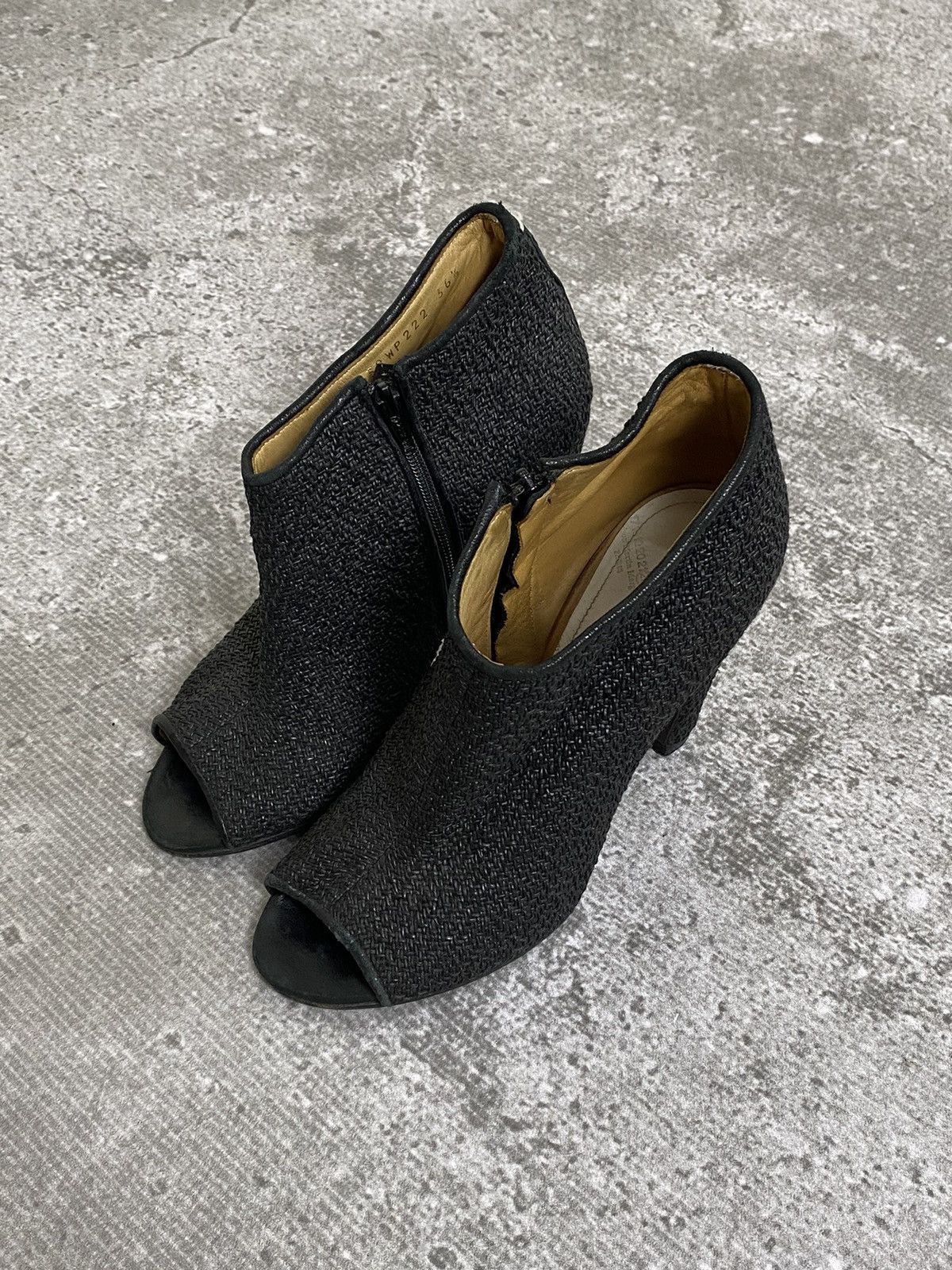 Maison Margiela Maison Margiela Open Toe Side Zipper Heels Size US 6.5 / IT 36.5 - 2 Thumbnail