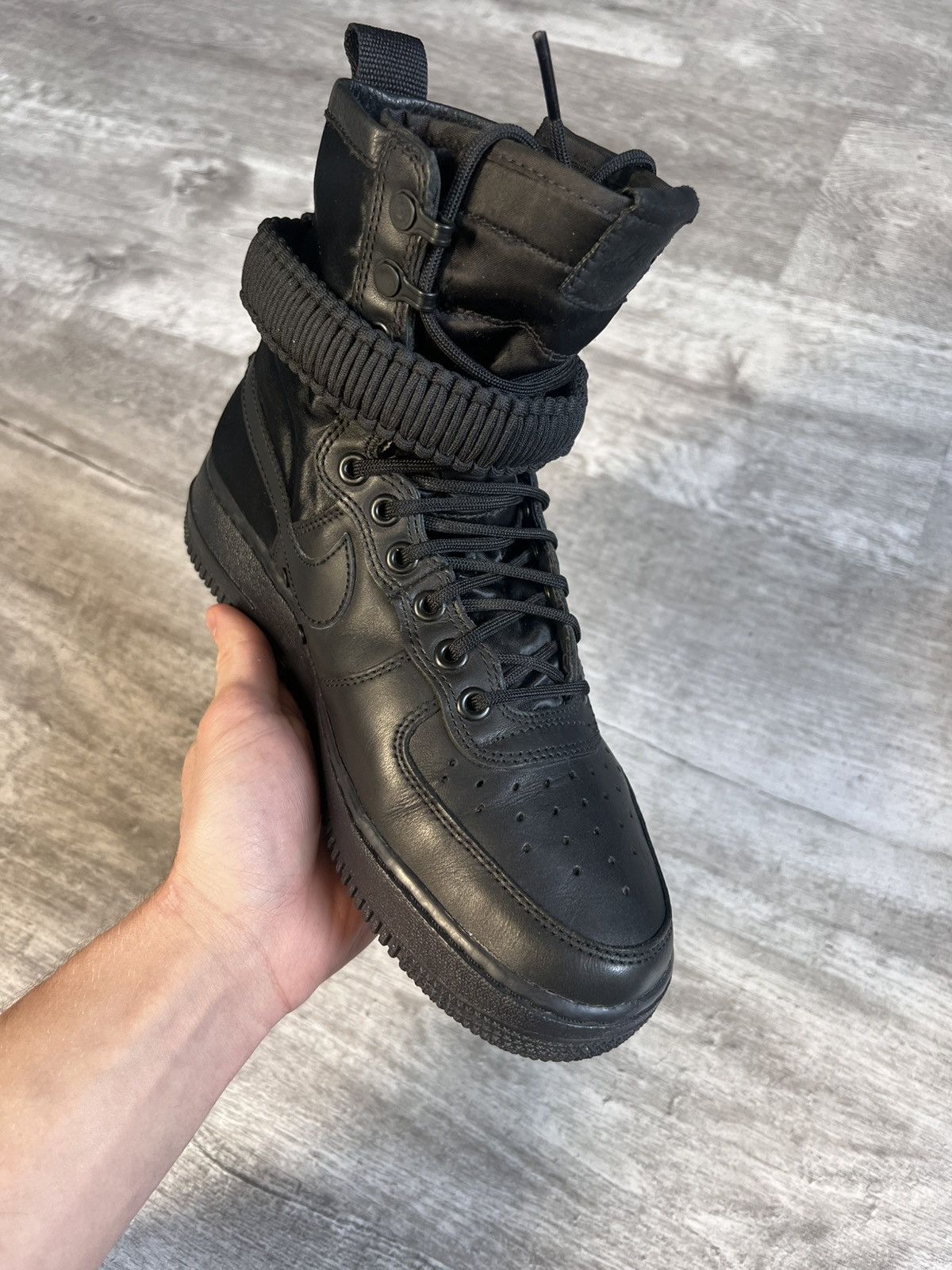 Nike Nike SF Air Force 1 High Triple Black Size US 7 / EU 40 - 5 Thumbnail