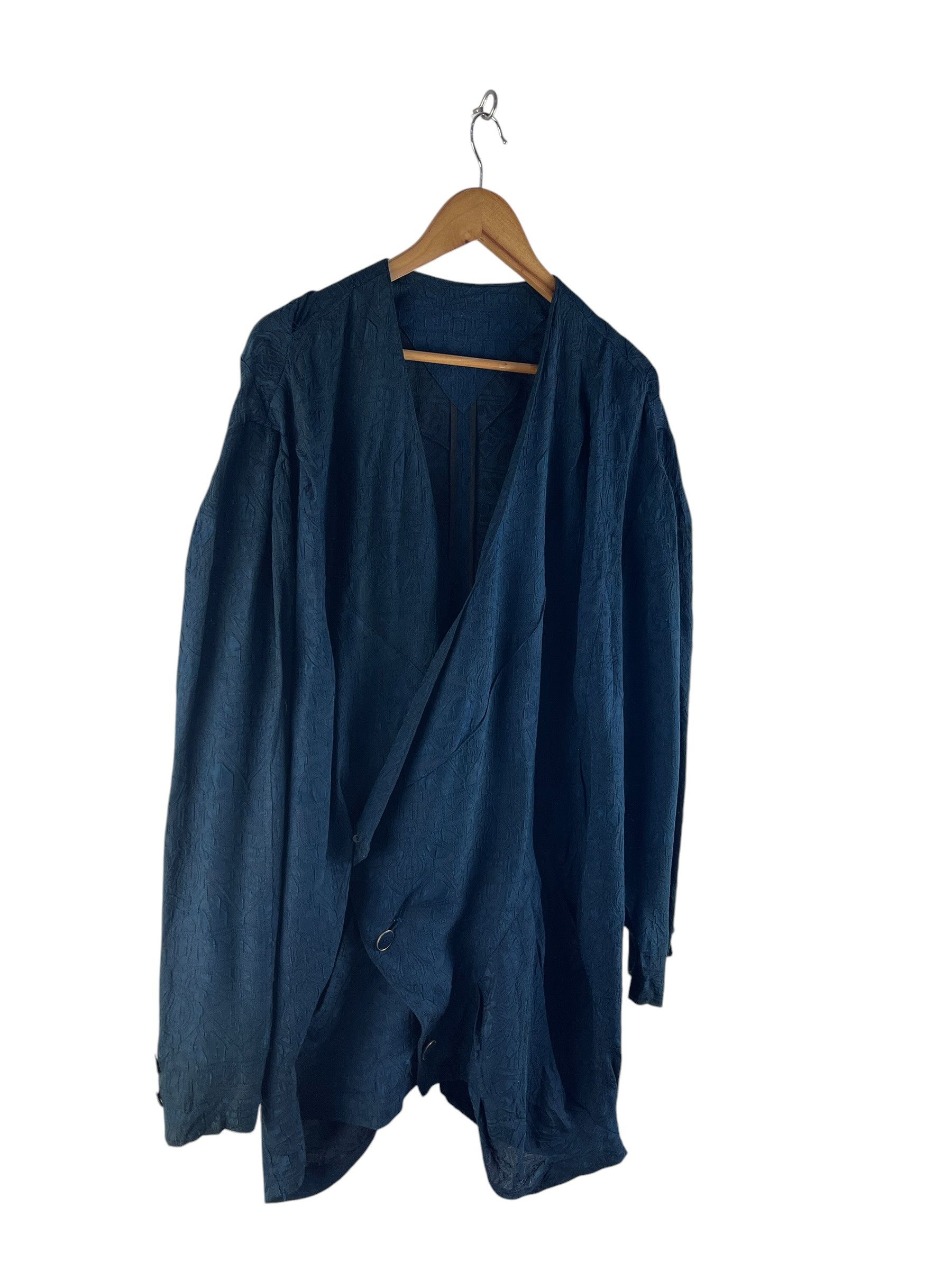 Japanese Brand Vintage Arrston Volaju by Kohshin Satoh Wrap Jacket Teal Size US L / EU 52-54 / 3 - 5 Thumbnail