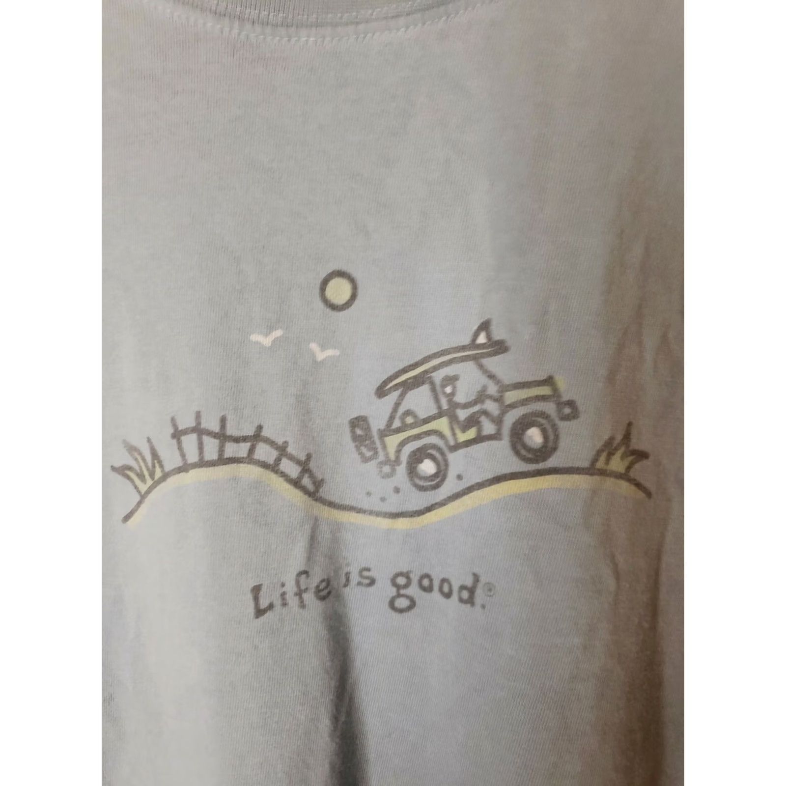 Life is Good Life is Good Men's T-Shirt L Blue Surf Beach Short Sleeve Tee Shirt Surf Board Jam Size US L / EU 52-54 / 3 - 6 Thumbnail