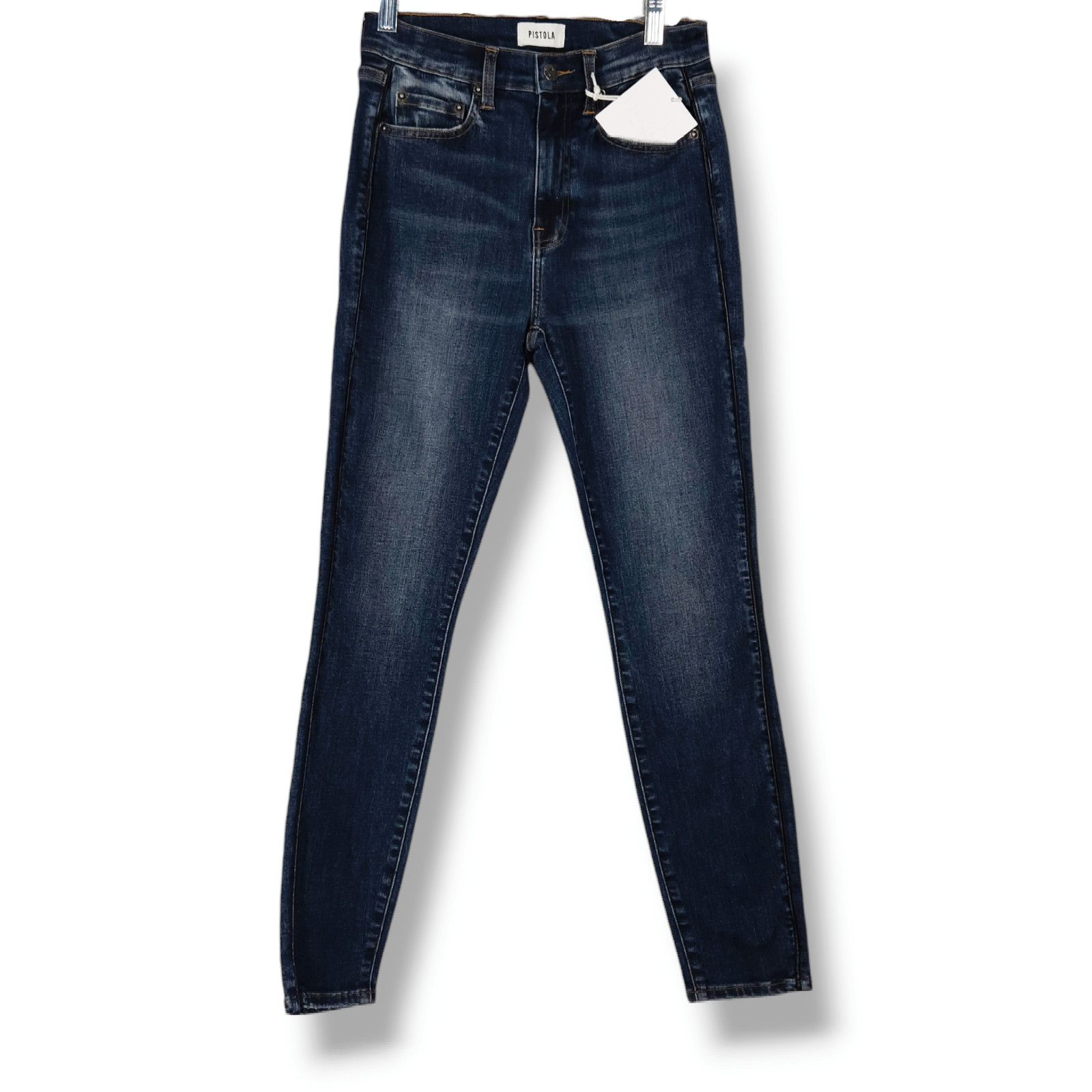 Pistola Pistola Aline High Rise Ankle Jeans Leather Piping NWT 26x27 Size 26" / US 2 / IT 38 - 3 Thumbnail