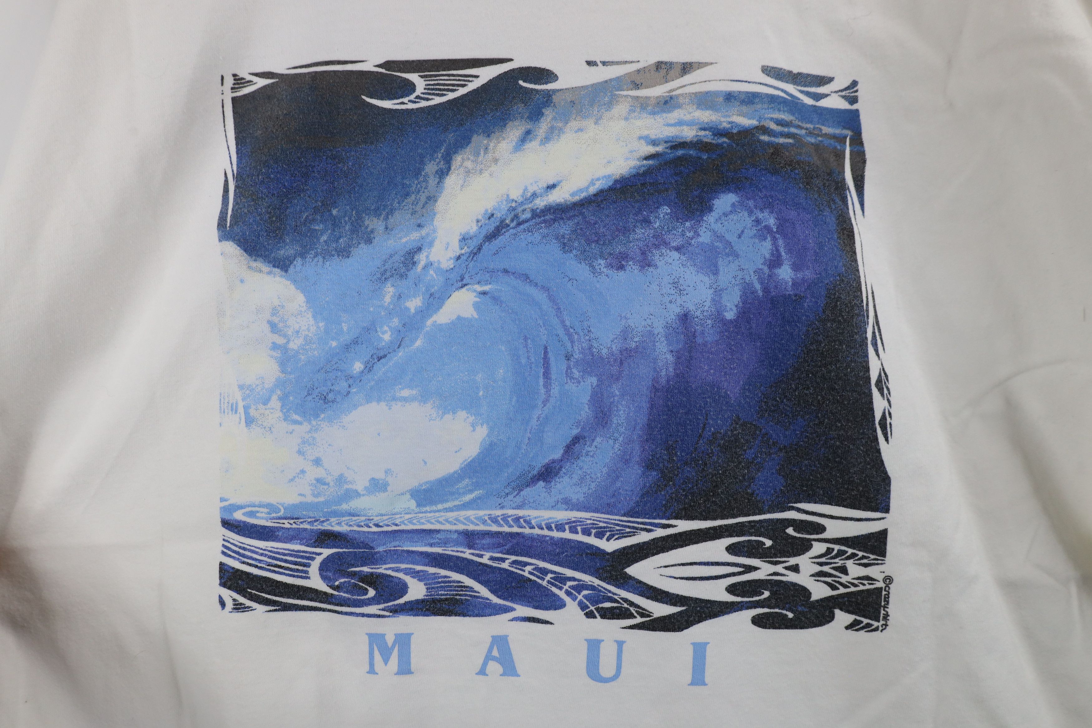 Vintage Vintage 90s Y2K Streetwear Surfing Maui Hawaii T-Shirt White Size US XL / EU 56 / 4 - 11 Thumbnail