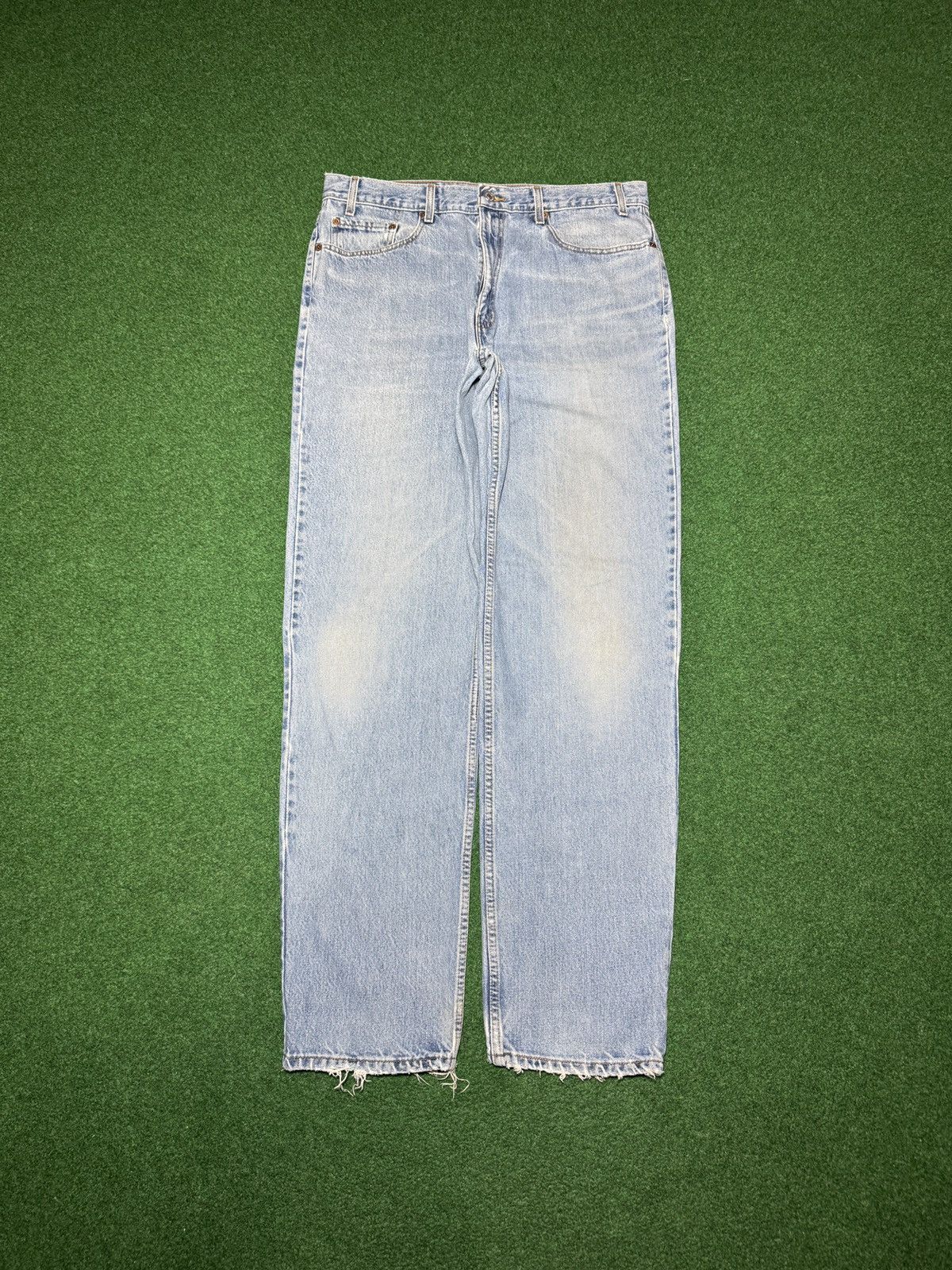 Levi's Vintage Clothing Levis 550 Relaxed Fit Light Wash 38x36 Wide Leg Y2K Jeans Size US 38 / EU 54 - 4 Thumbnail