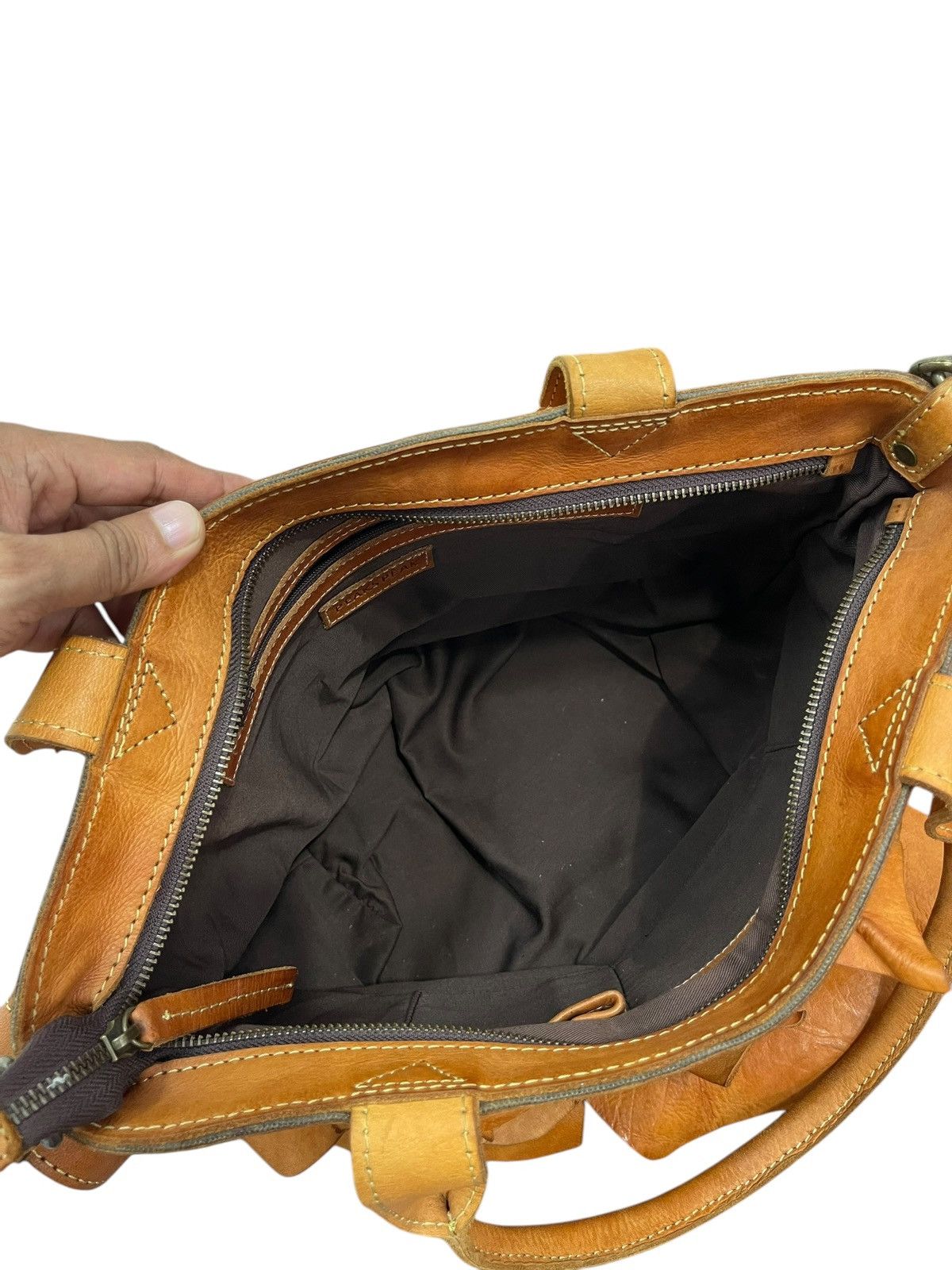 Genuine Leather Full Leather Patina Peaks Peak Japan Tote Shoulder Bag 1🟩7 Size ONE SIZE - 21 Thumbnail