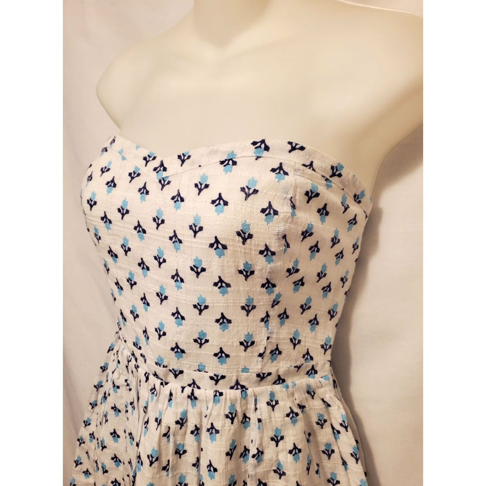 Old Navy Old Navy Womens Floral High Waist Gauze Tube Dress Side Zip Sz 8 Size M / US 6-8 / IT 42-44 - 2 Thumbnail